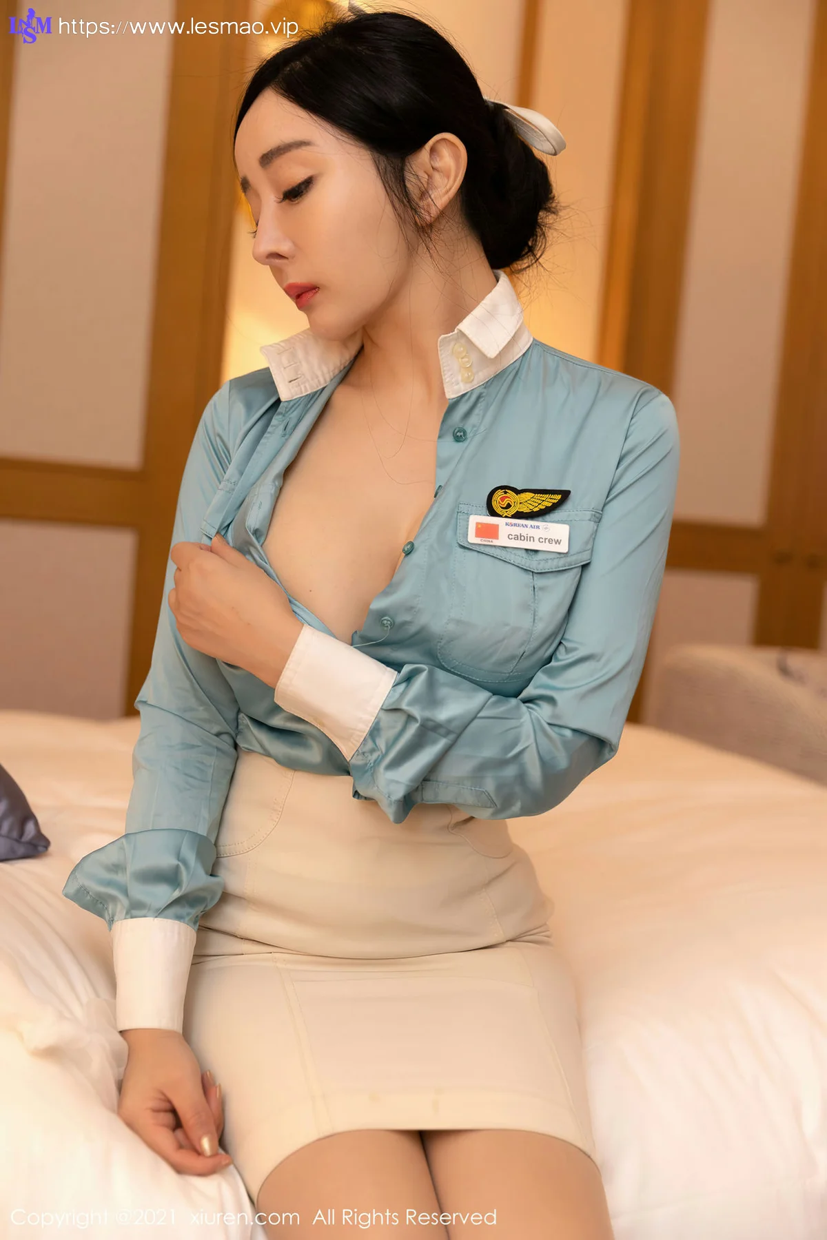 XiuRen 秀人 No.3014  空姐制服剧情写真 允爾 - 50