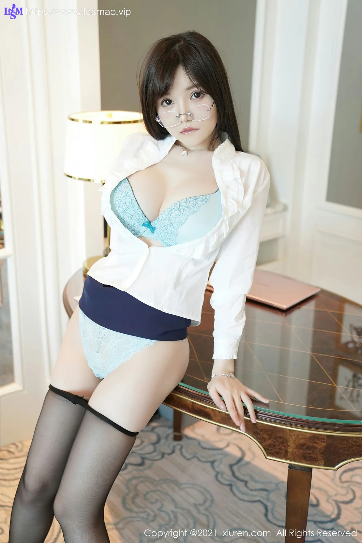 XiuRen 秀人 No.3026  前台接待剧情写真 糯美子 - 52