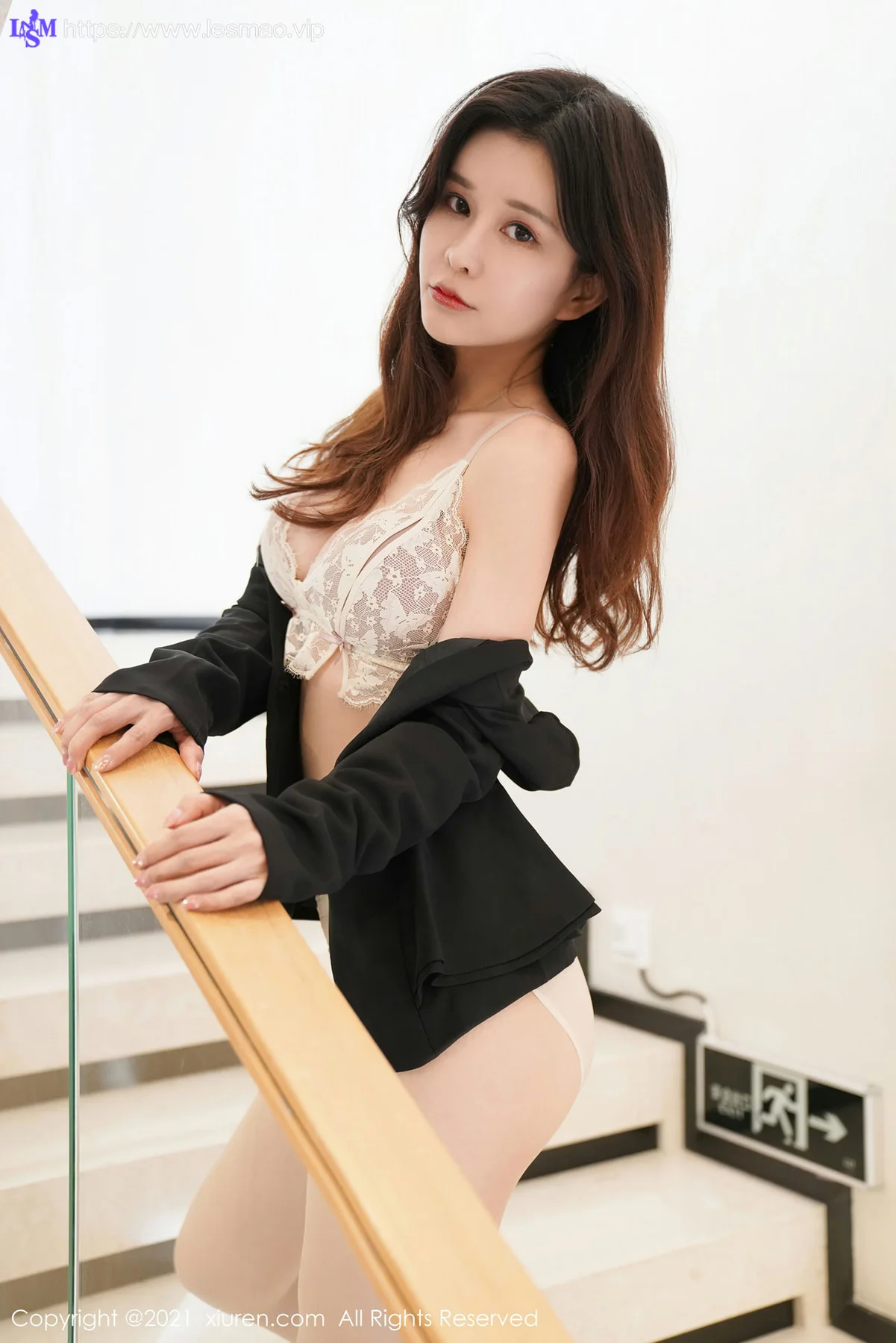 XiuRen 秀人 No.3077  蕾丝内衣  张雨萌 职场职业 - 39