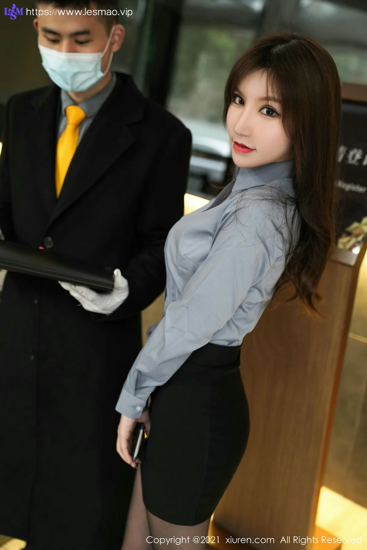 XiuRen 秀人 No.3187  剧情写真物业培训 周于希 - 23
