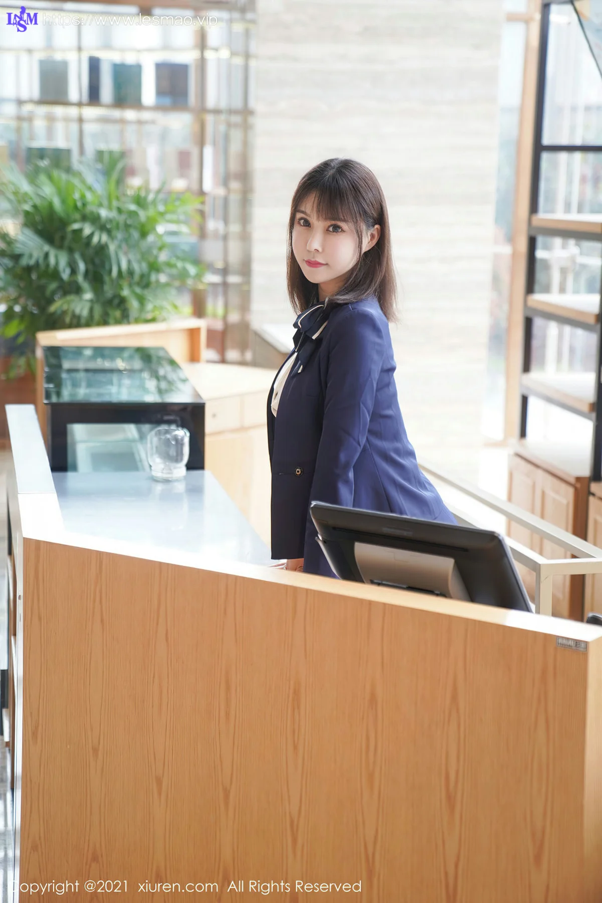 XiuRen 秀人 No.3221  酒店前台剧情系列晓鱼酱  新人模特首套... - 14