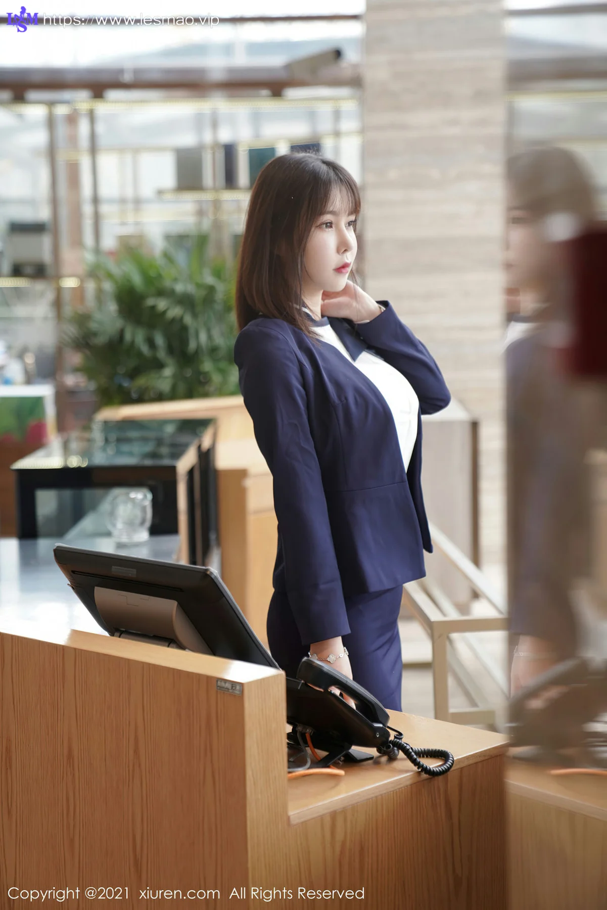 XiuRen 秀人 No.3221  酒店前台剧情系列晓鱼酱  新人模特首套... - 16