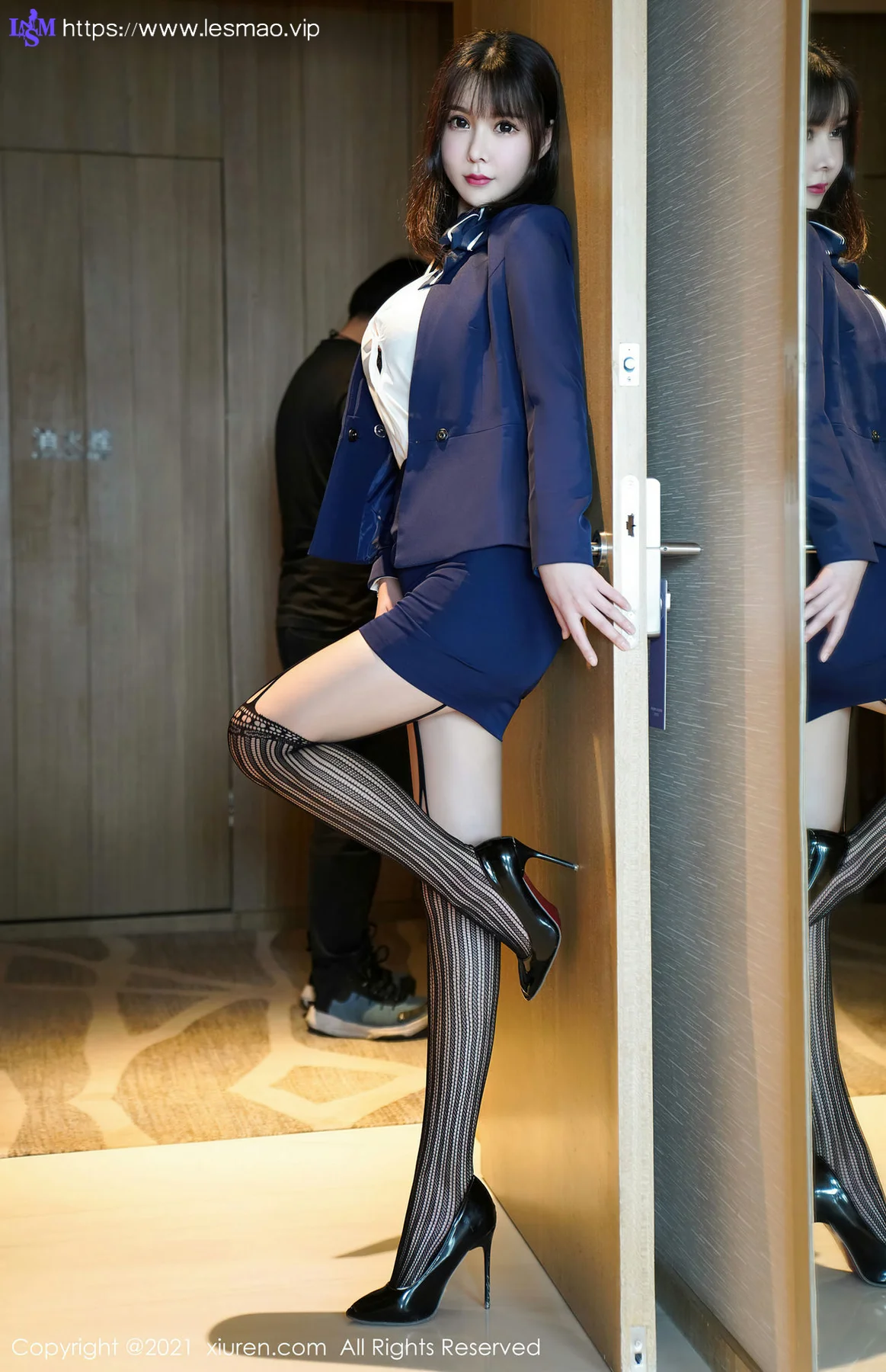 XiuRen 秀人 No.3221  酒店前台剧情系列晓鱼酱  新人模特首套... - 35