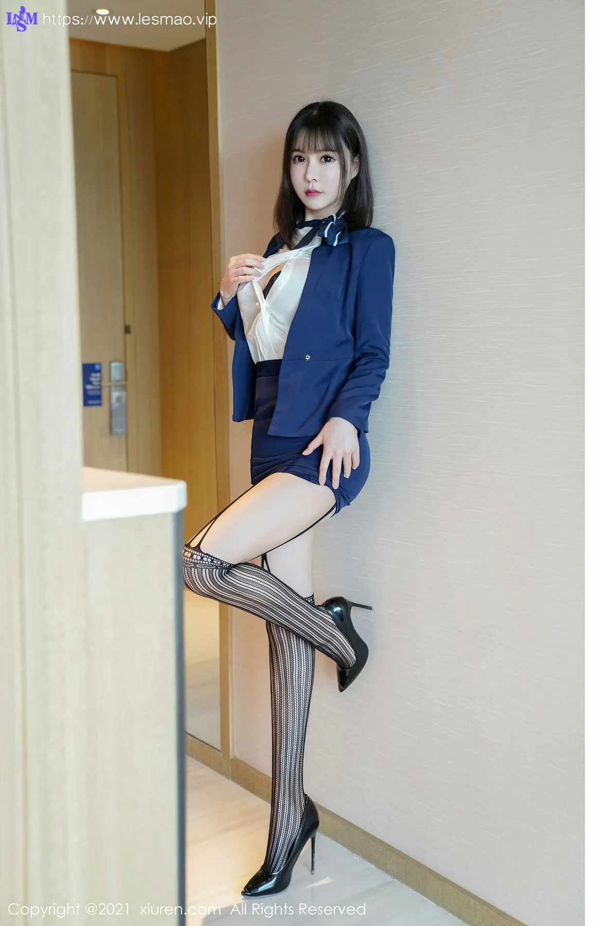 XiuRen 秀人 No.3221  酒店前台剧情系列晓鱼酱  新人模特首套... - 42