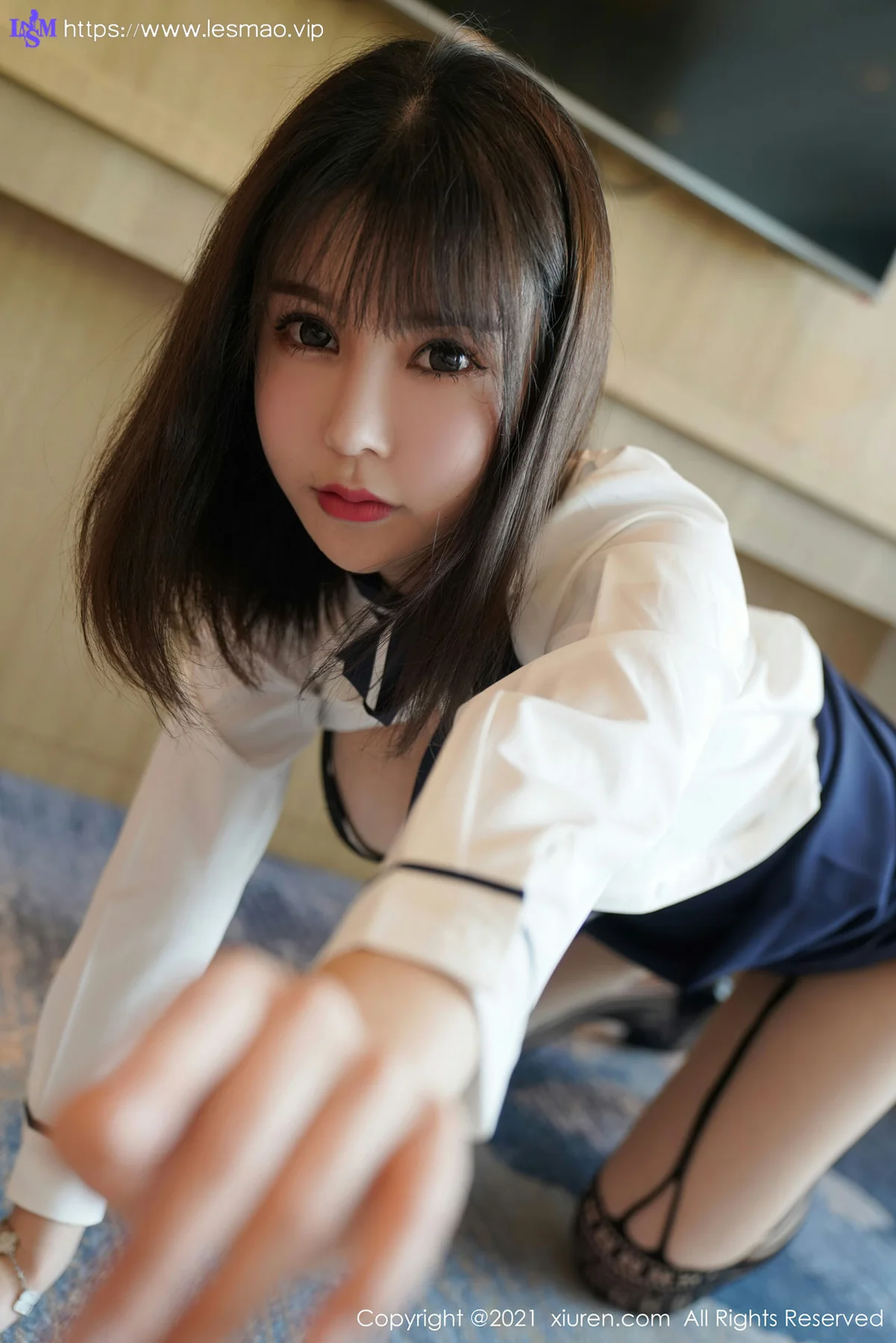 XiuRen 秀人 No.3221  酒店前台剧情系列晓鱼酱  新人模特首套... - 85