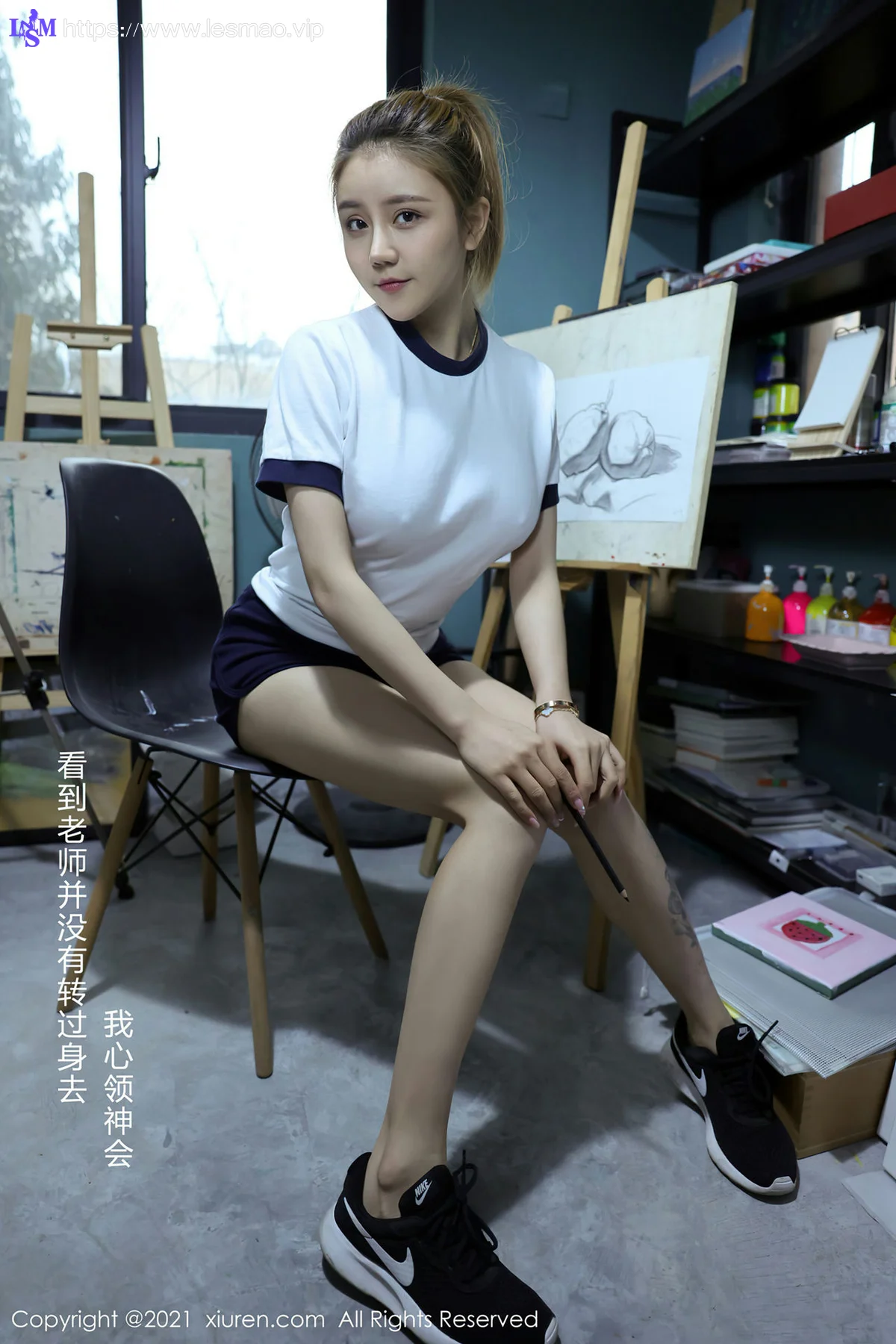 XiuRen 秀人 No.3226  美术教室师生主题2系列 夏西CiCi 第三套 - 11