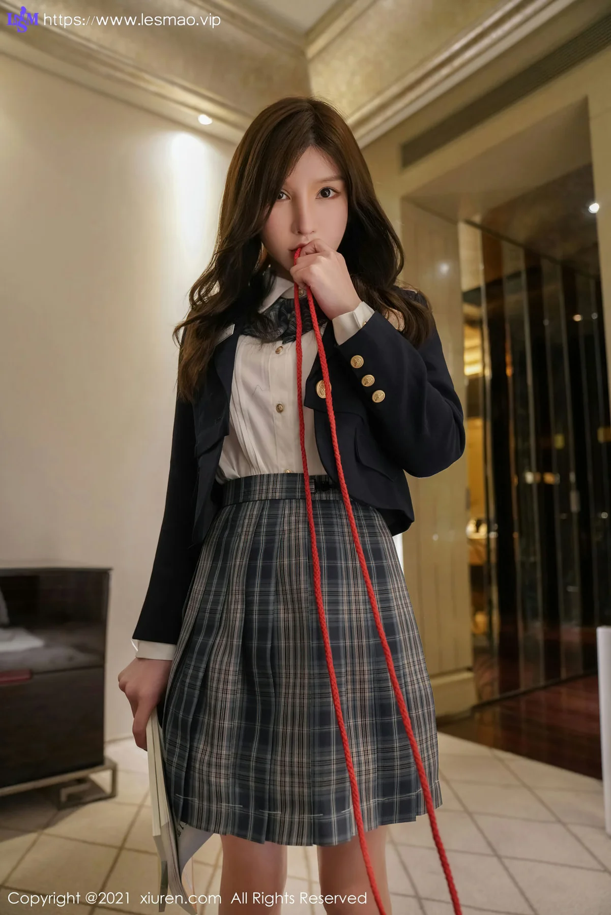 XiuRen 秀人 No.3247  校园制服捆绑主题 周于希Sandy 清纯动人 - 17