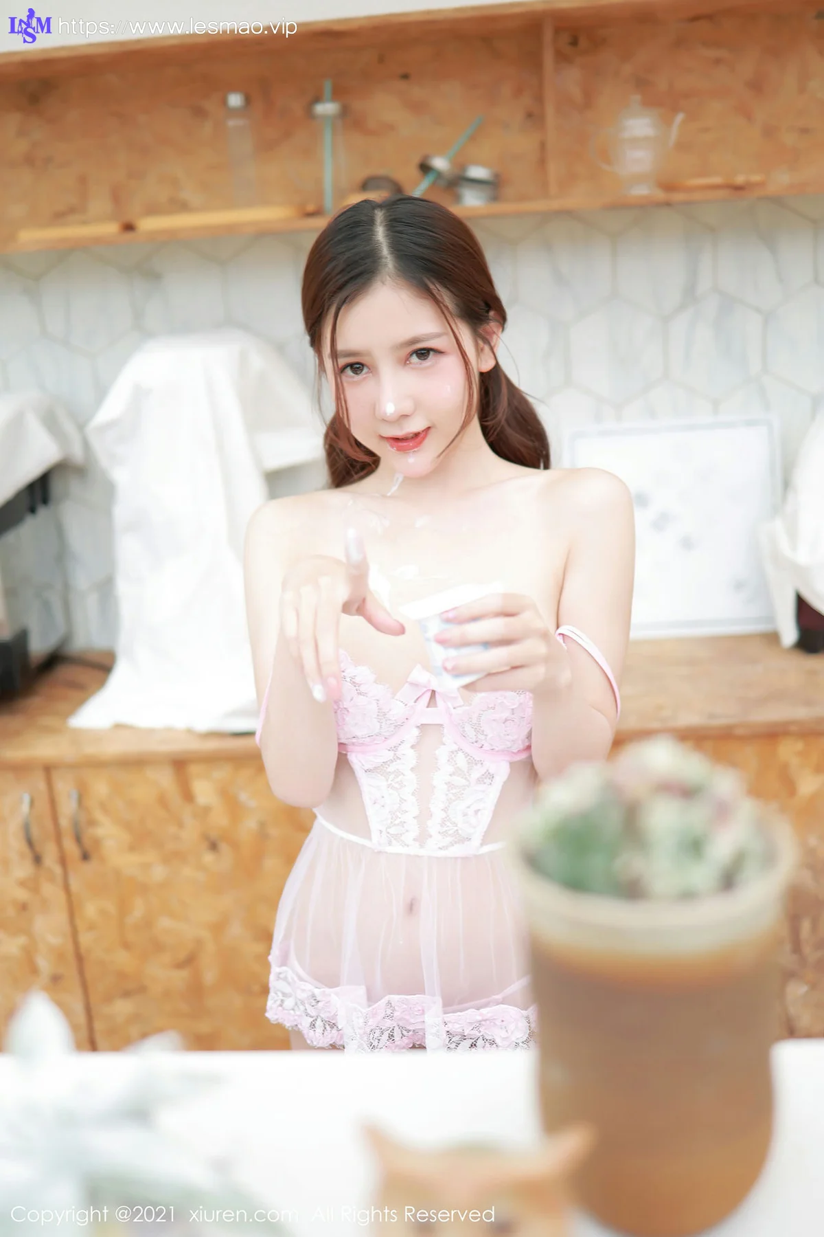 XiuRen 秀人 No.3251 居家女友厨娘  尹甜甜 视觉体验 - 79