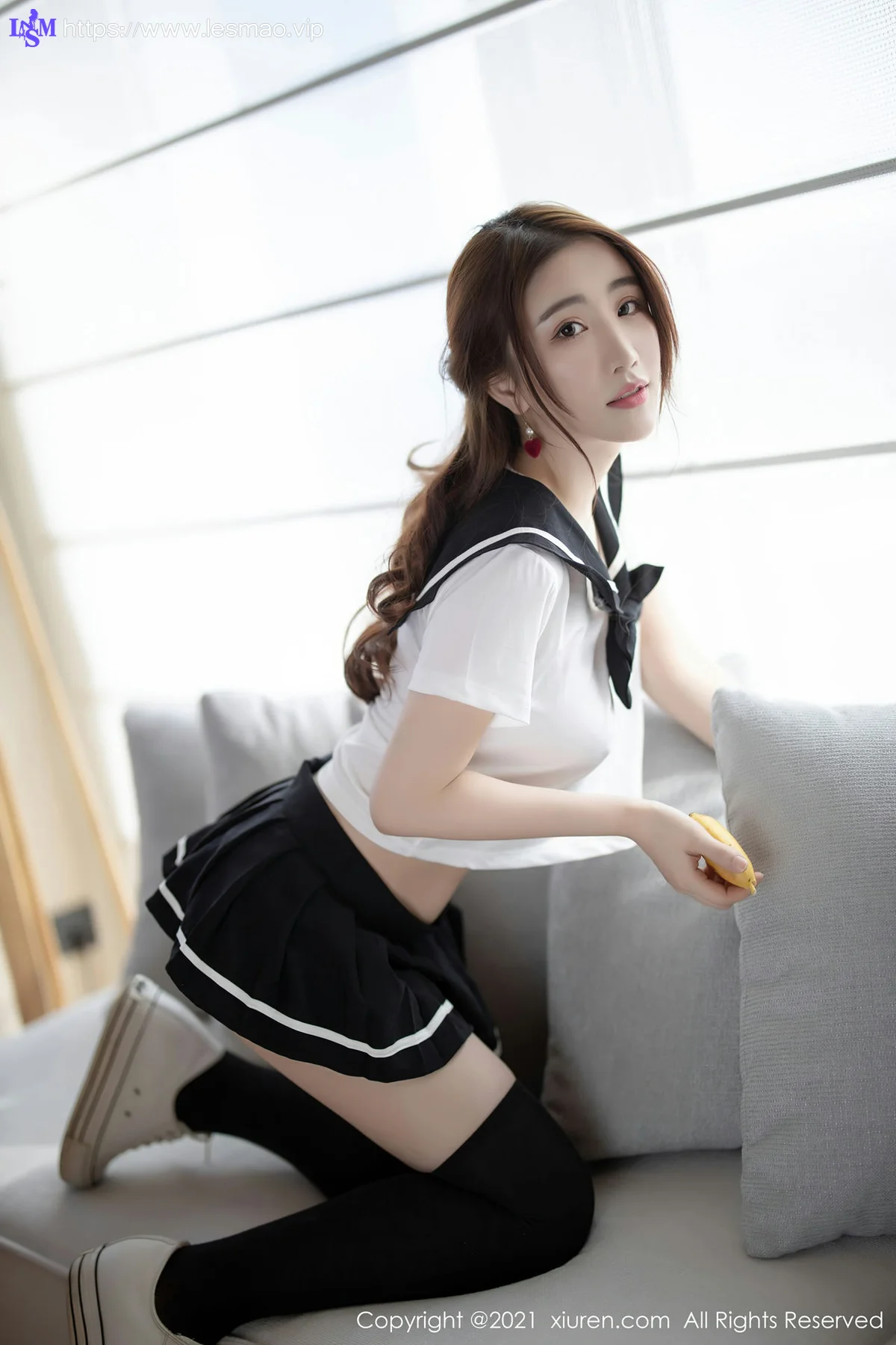 XiuRen 秀人 No.3268 青春校服  Cherry绯月樱 清纯甜美黑白 - 26