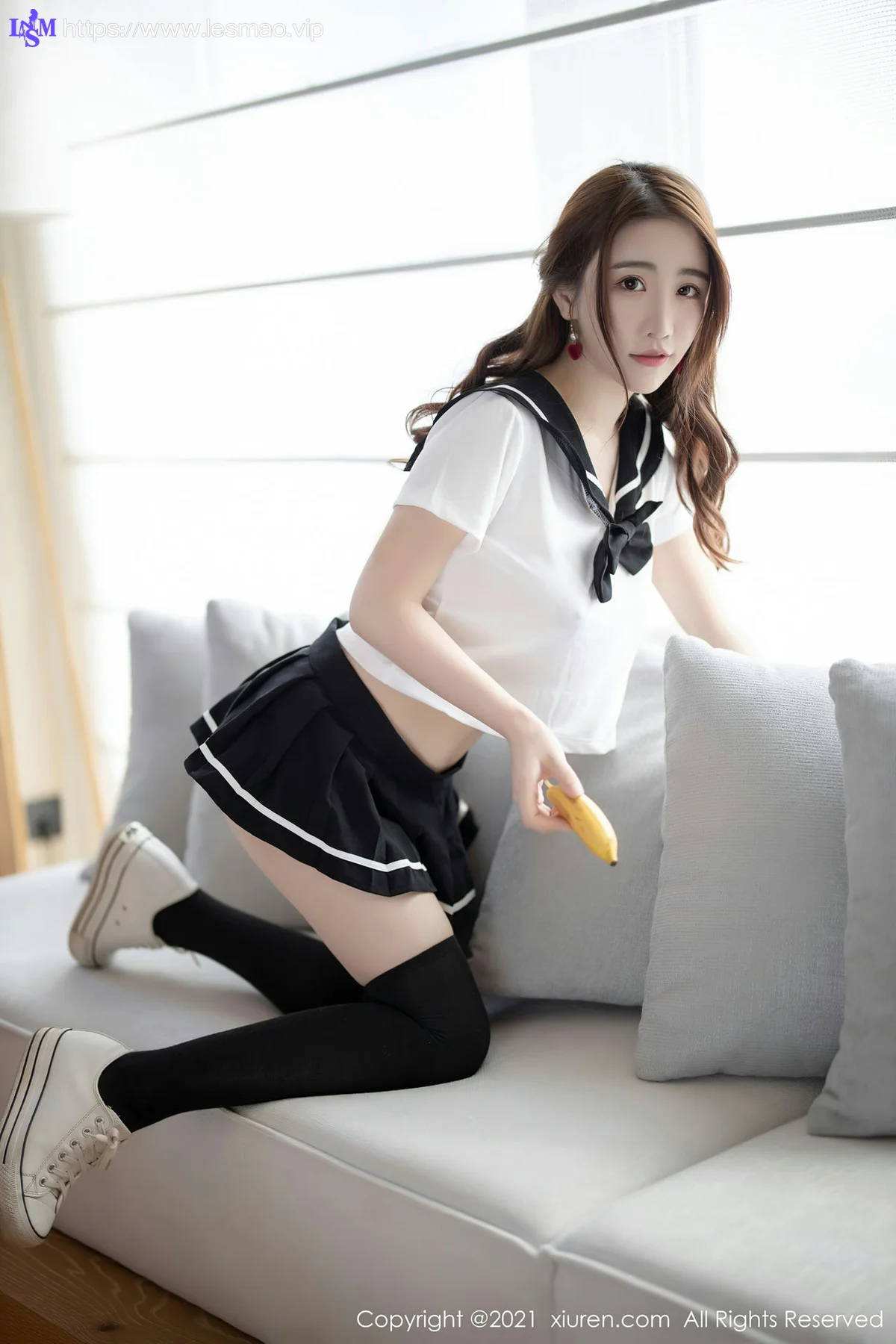 XiuRen 秀人 No.3268 青春校服  Cherry绯月樱 清纯甜美黑白 - 27
