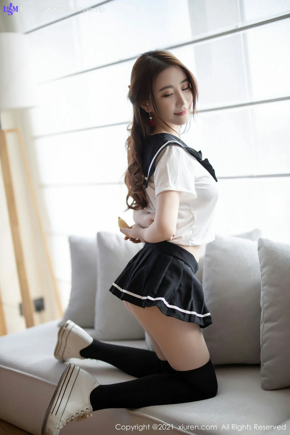 XiuRen 秀人 No.3268 青春校服  Cherry绯月樱 清纯甜美黑白 - 28