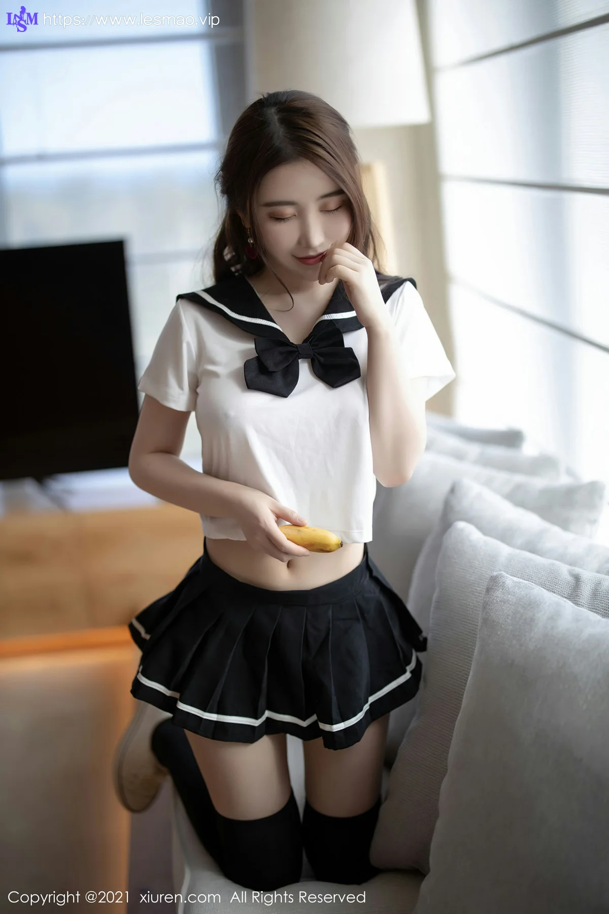 XiuRen 秀人 No.3268 青春校服  Cherry绯月樱 清纯甜美黑白 - 30