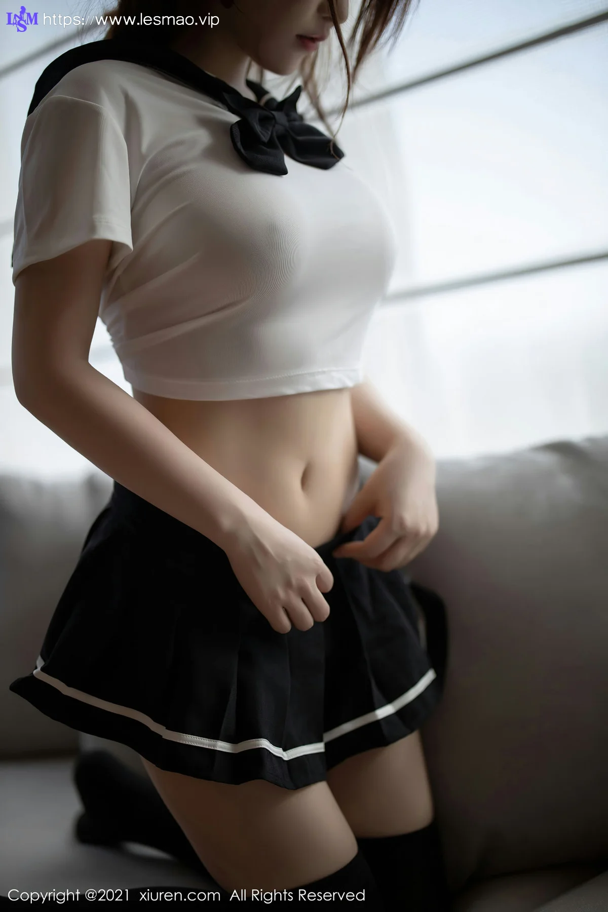 XiuRen 秀人 No.3268 青春校服  Cherry绯月樱 清纯甜美黑白 - 43