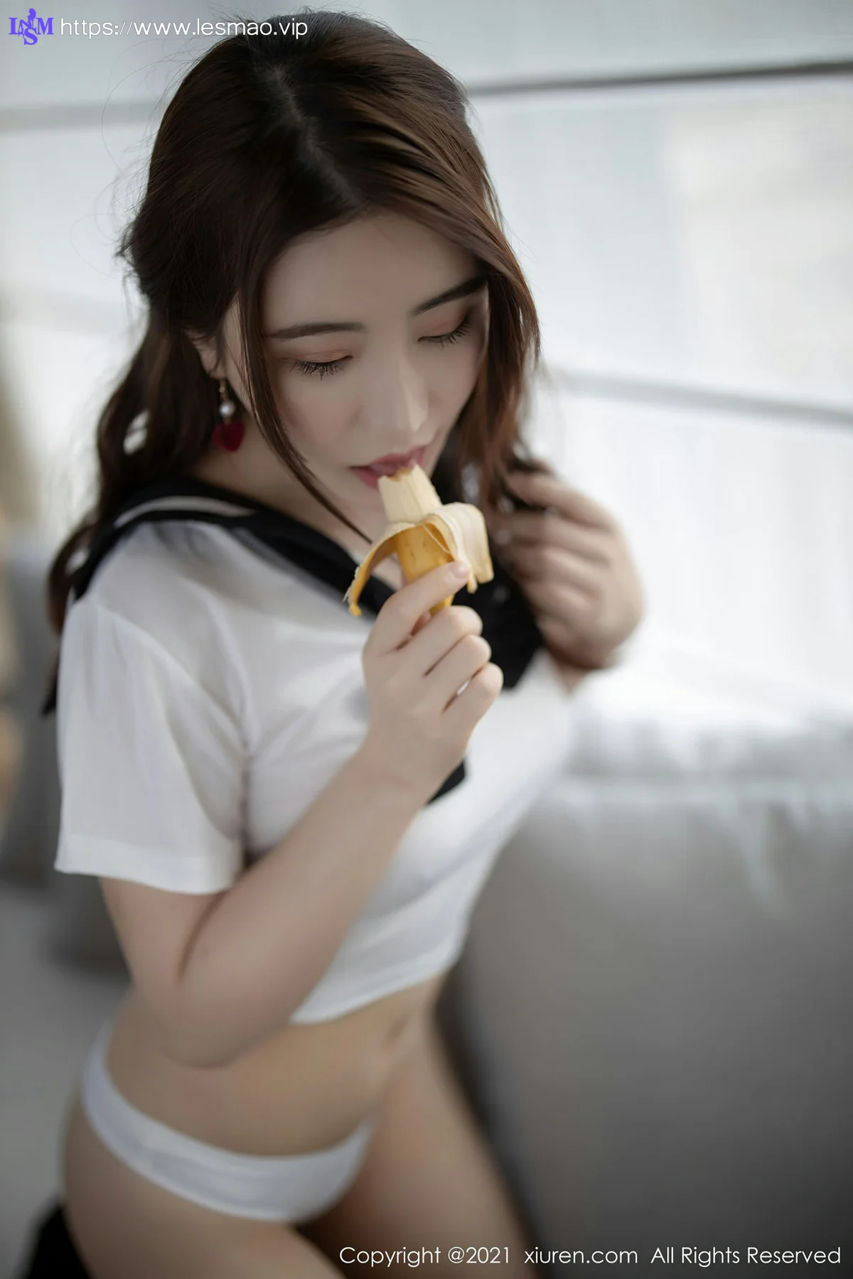 XiuRen 秀人 No.3268 青春校服  Cherry绯月樱 清纯甜美黑白 - 56