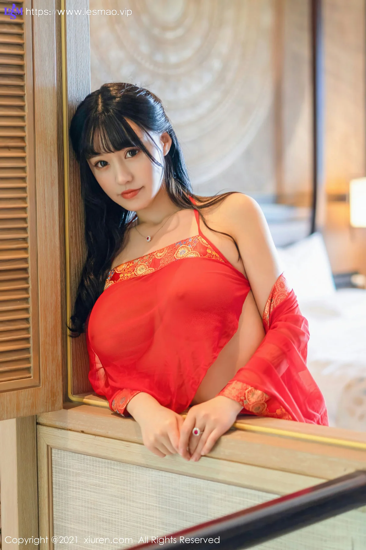 XiuRen 秀人 No.3322  香艳风情肚兜 朱可儿Flower 魅惑写真 - 21