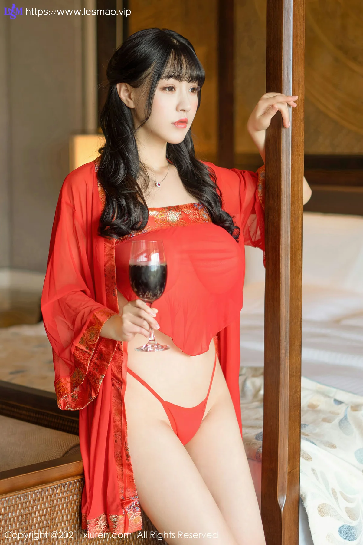 XiuRen 秀人 No.3322  香艳风情肚兜 朱可儿Flower 魅惑写真 - 22