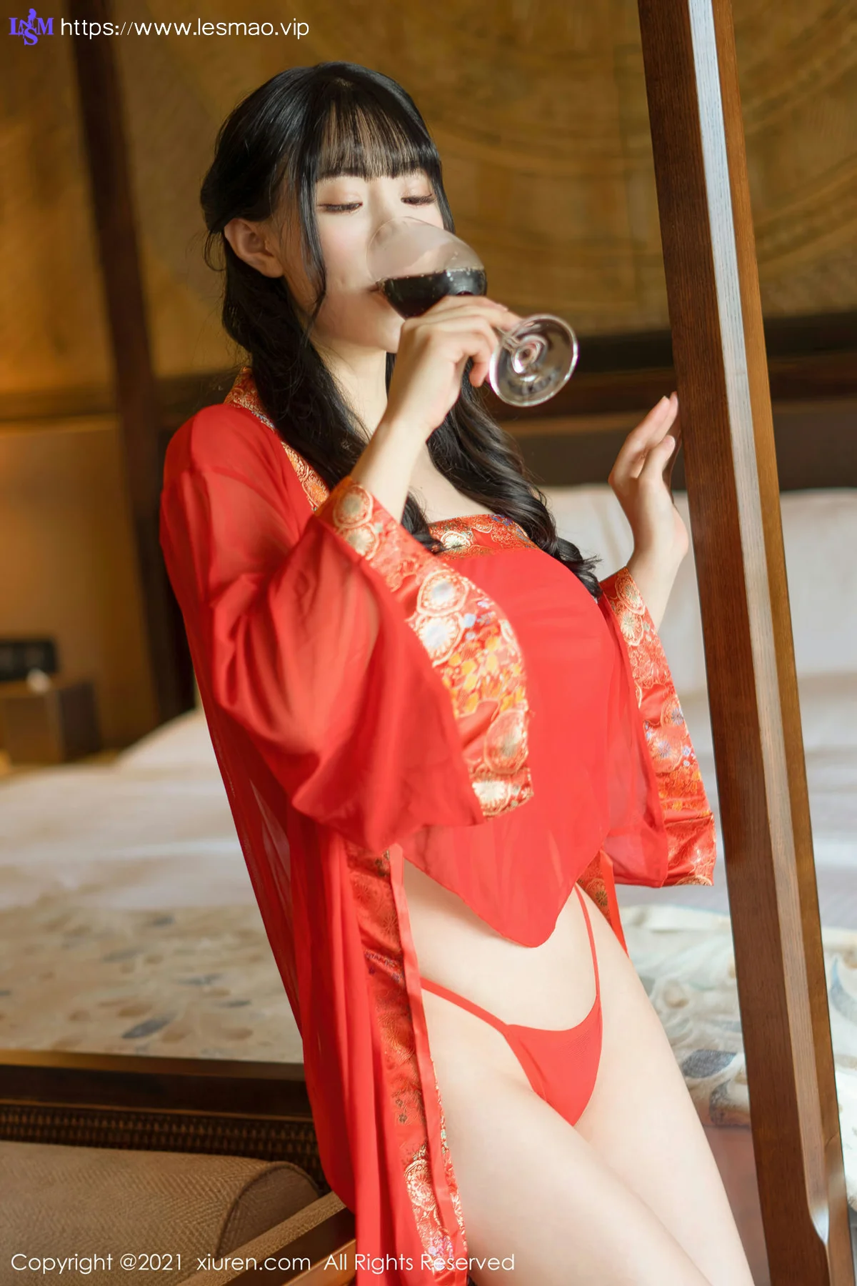XiuRen 秀人 No.3322  香艳风情肚兜 朱可儿Flower 魅惑写真 - 31