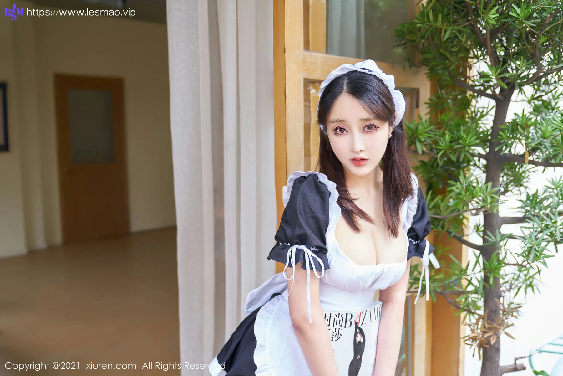 XiuRen 秀人 No.3364  日系咖啡女仆 林子欣Freya 心愿旅拍写真 - 46