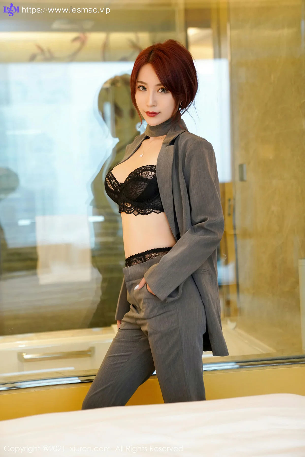 XiuRen 秀人 No.3368  经典职场职业OL 周慕汐baby 制服性感写真 - 15