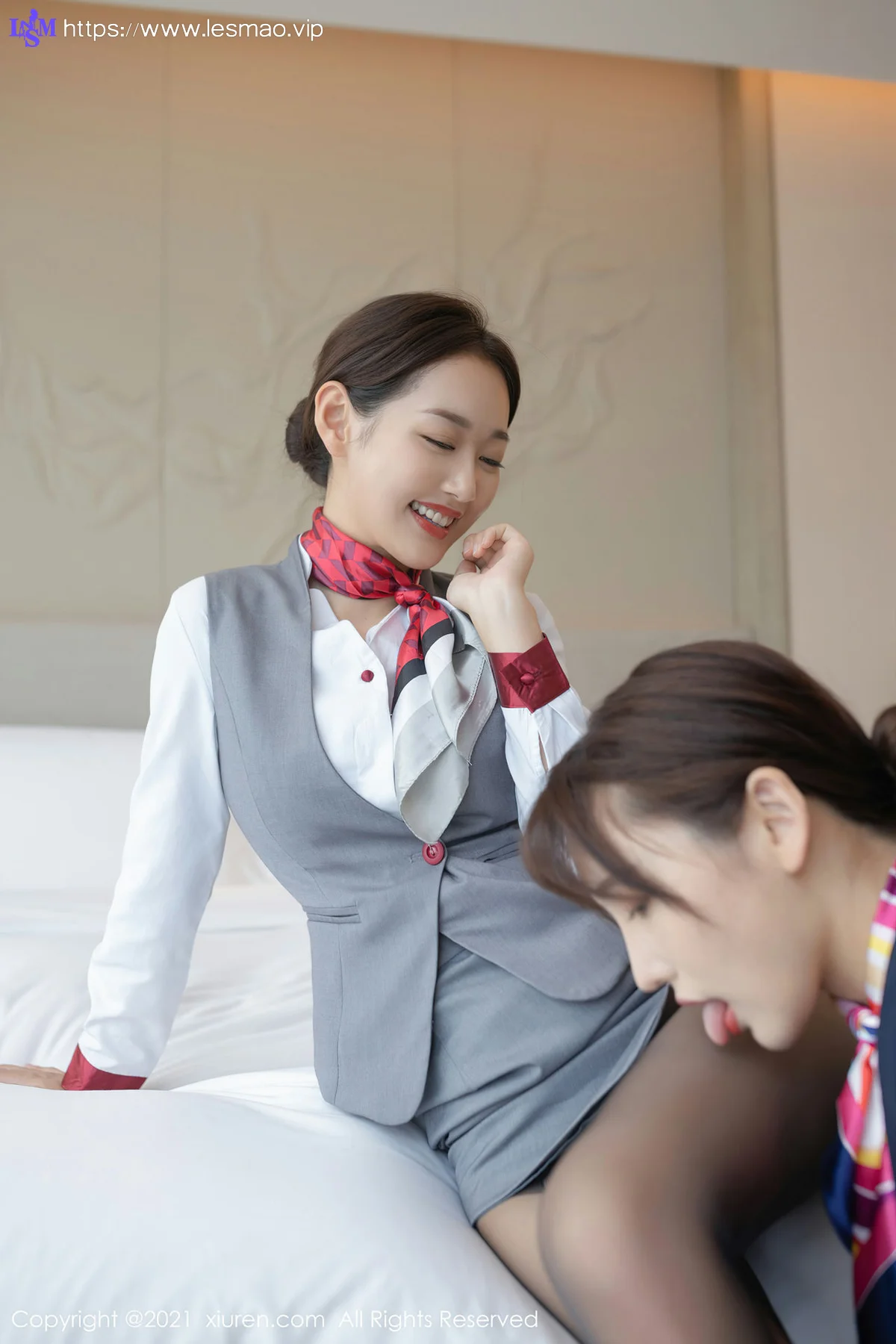 XiuRen 秀人 No.3371  空姐闺蜜剧情主题 陆萱萱与唐安琪 - 22