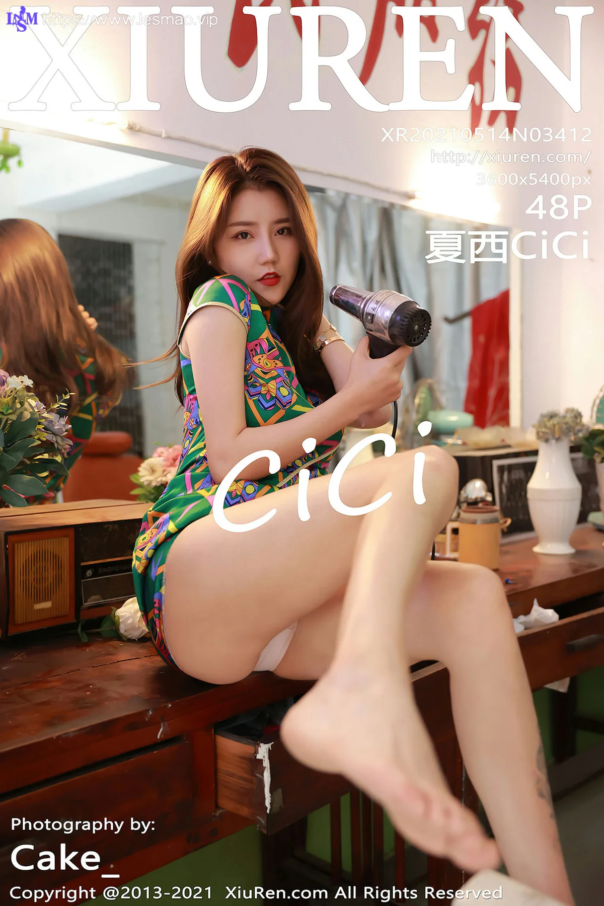 XiuRen 秀人 No.3412 80年代发廊主题 夏西CiCi 性感写真 - 49