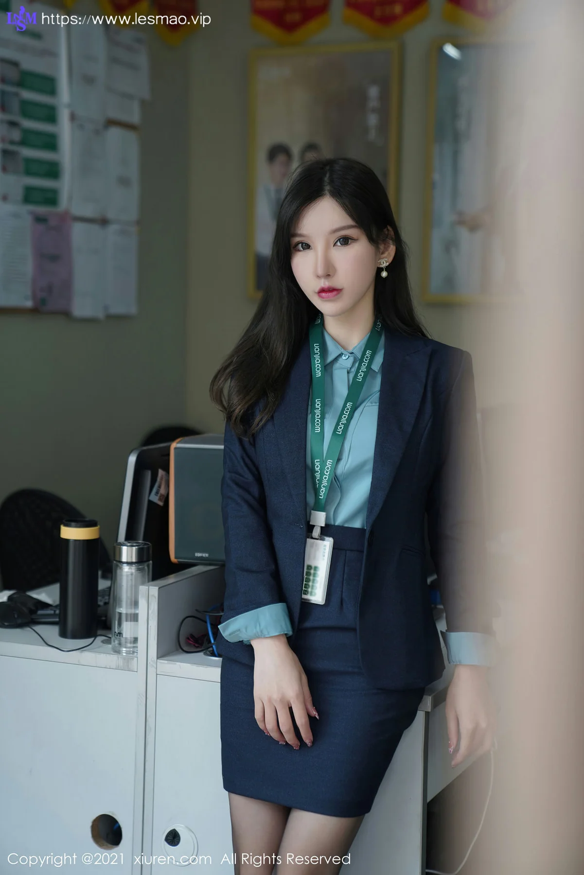 XiuRen 秀人 No.3415  办公ol制服 周于希 性感黑丝 - 18