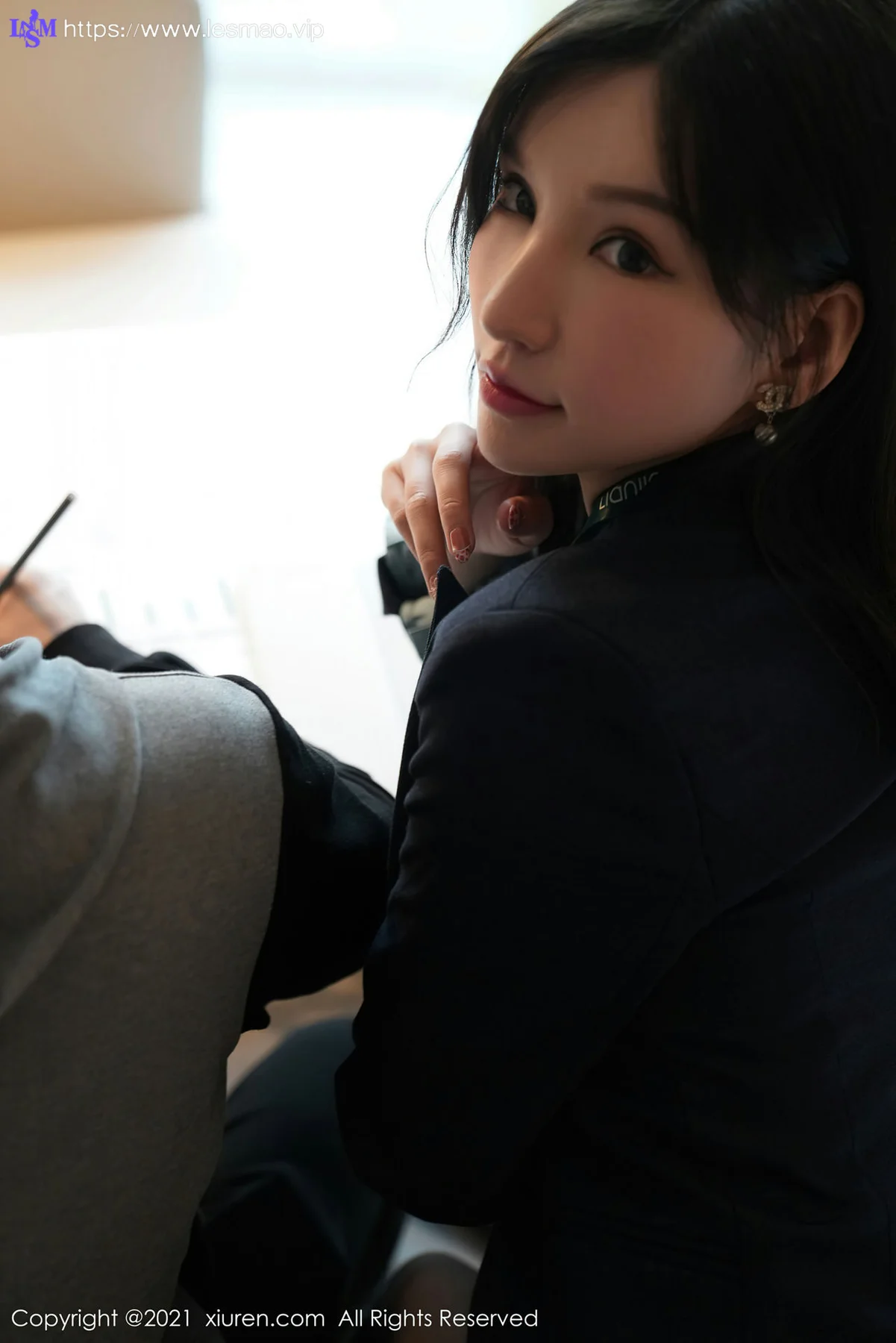 XiuRen 秀人 No.3415  办公ol制服 周于希 性感黑丝 - 37