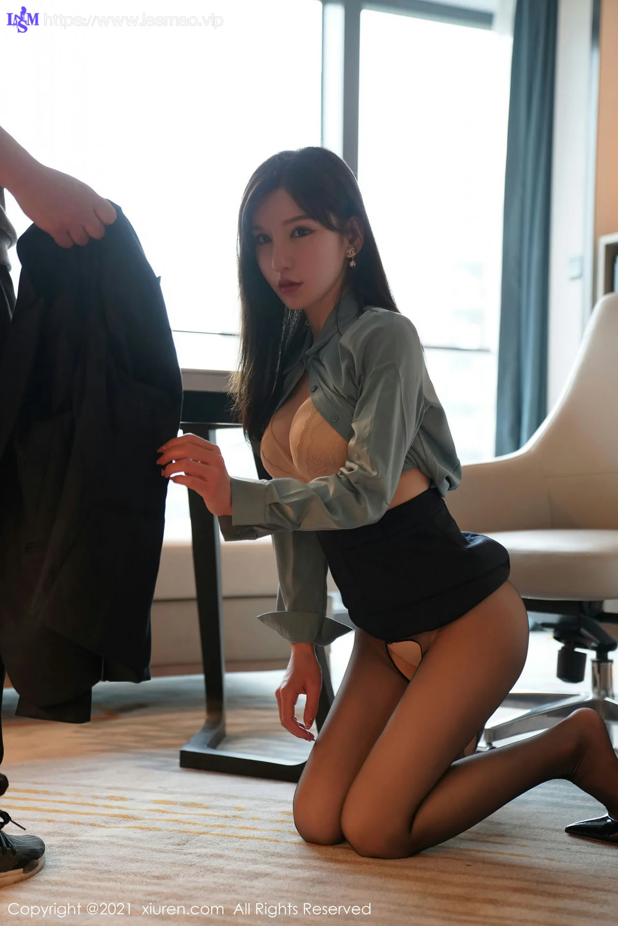XiuRen 秀人 No.3415  办公ol制服 周于希 性感黑丝 - 78
