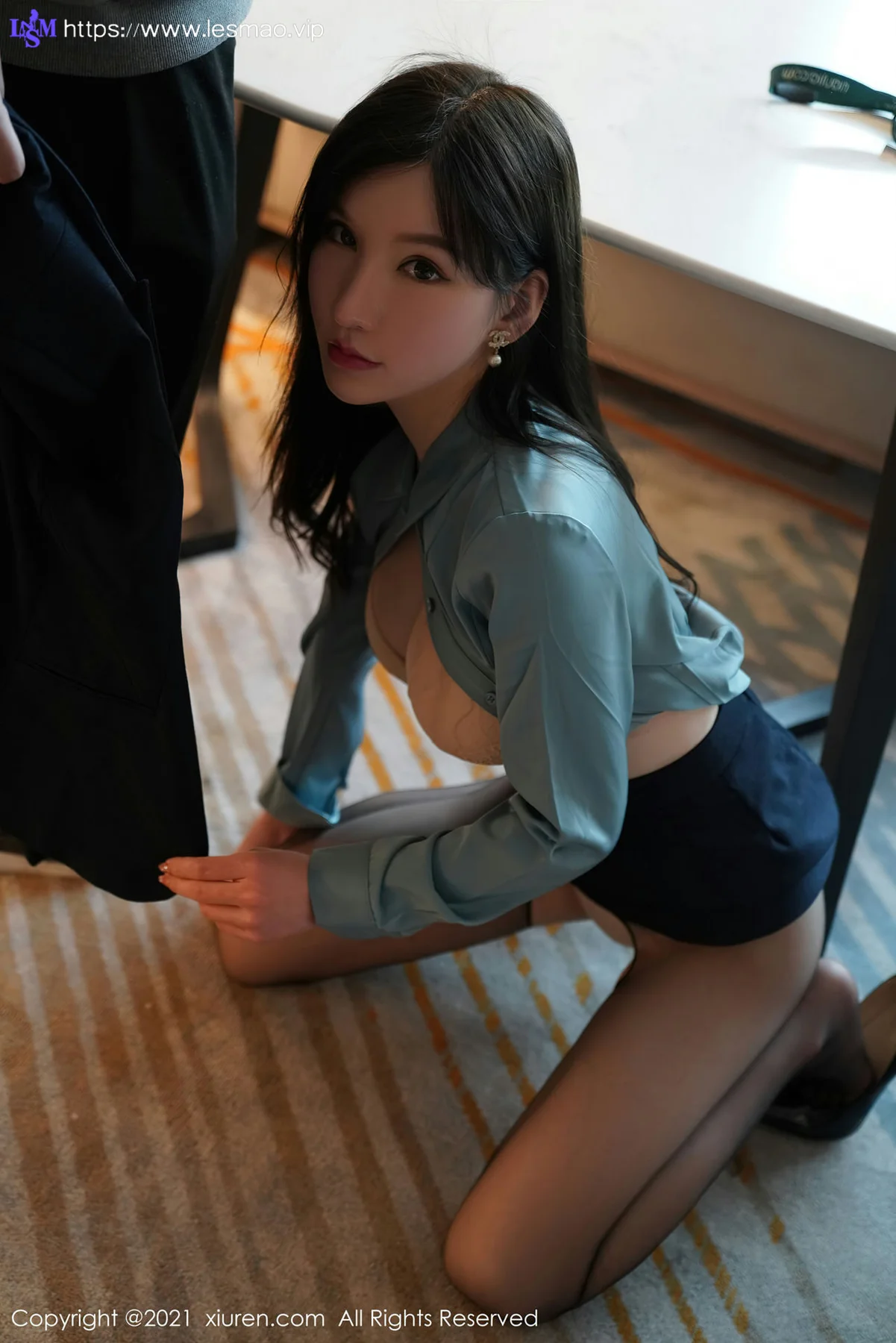 XiuRen 秀人 No.3415  办公ol制服 周于希 性感黑丝 - 79