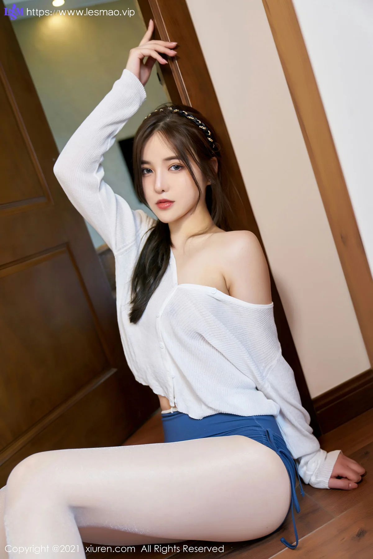 XiuRen 秀人 No.3419 魅惑白丝袜  韩静安 性感写真 - 14