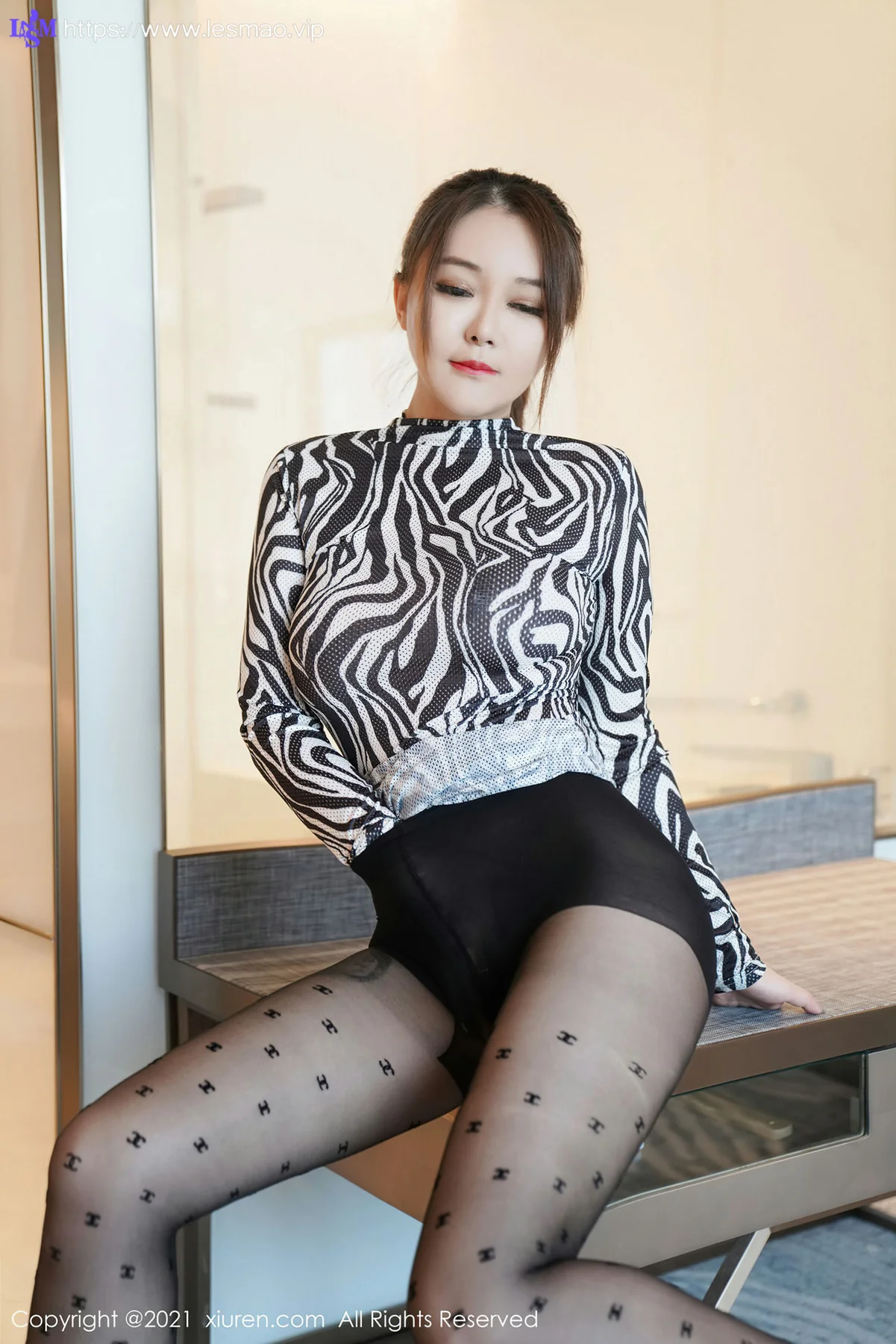 XiuRen 秀人 No.3424 狂野魅惑豹纹 凯竹•廿十 性感写真 - 19