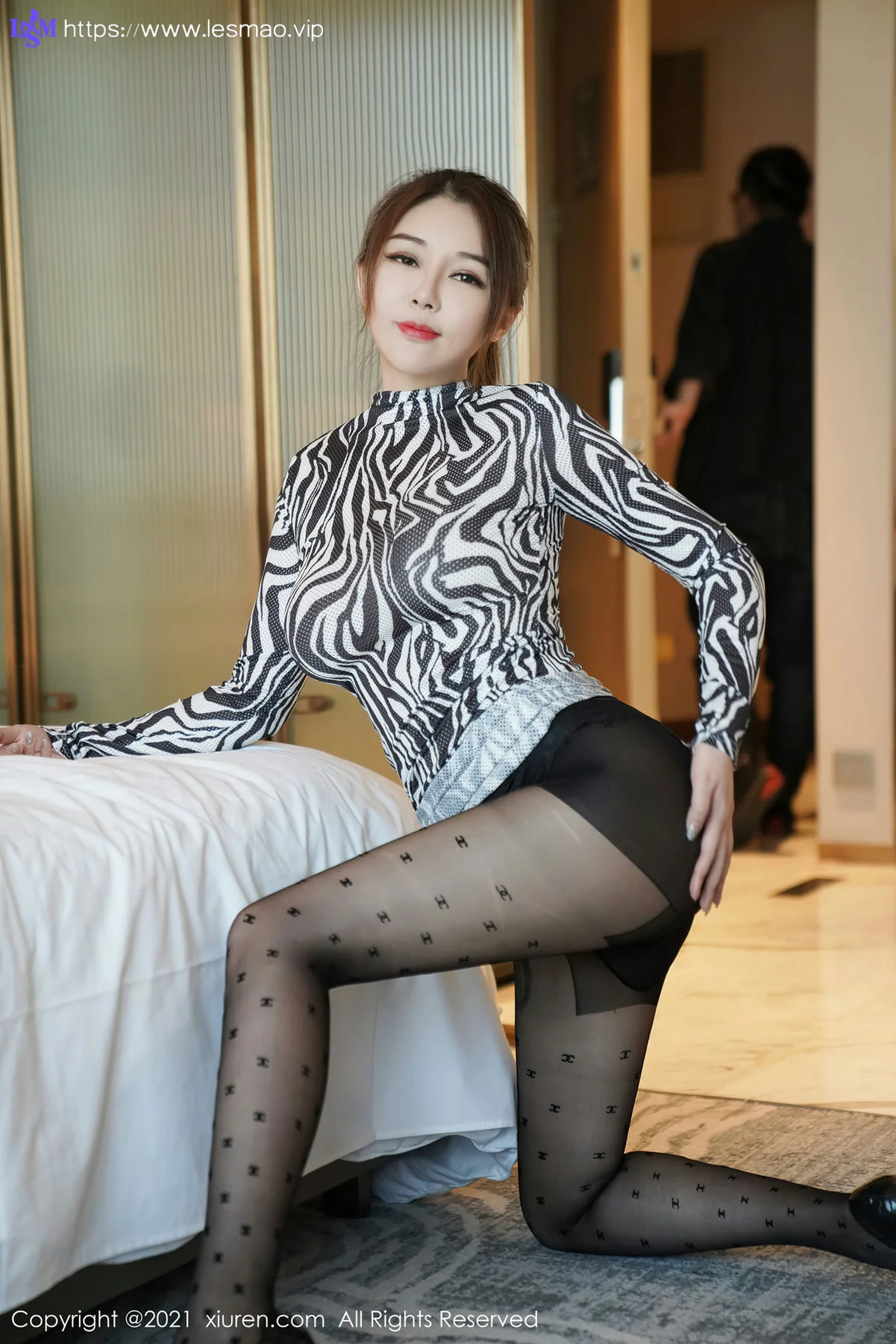 XiuRen 秀人 No.3424 狂野魅惑豹纹 凯竹•廿十 性感写真 - 29