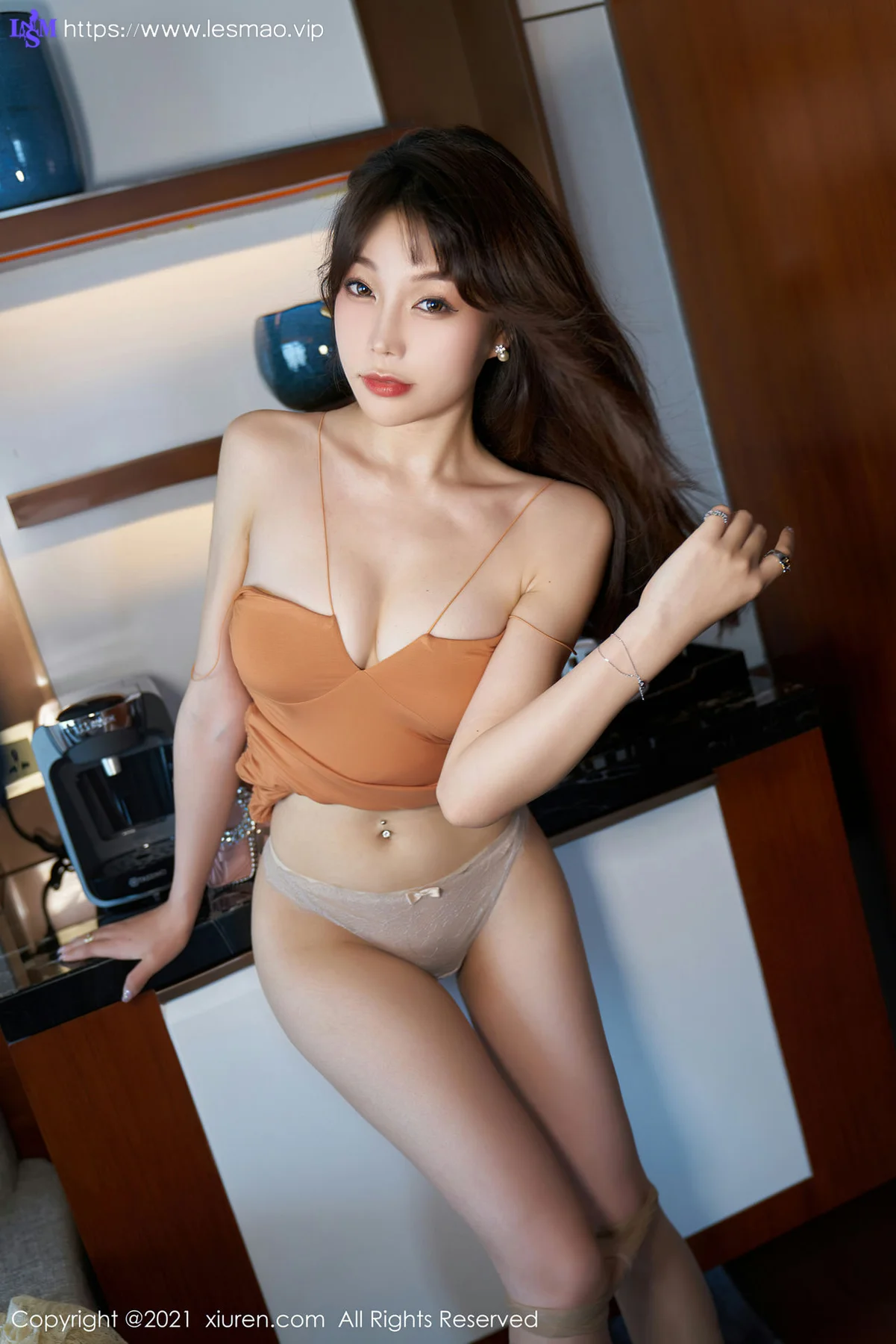 XiuRen 秀人 No.3448  魅惑吊裙 芝芝Booty 性感写真 - 46