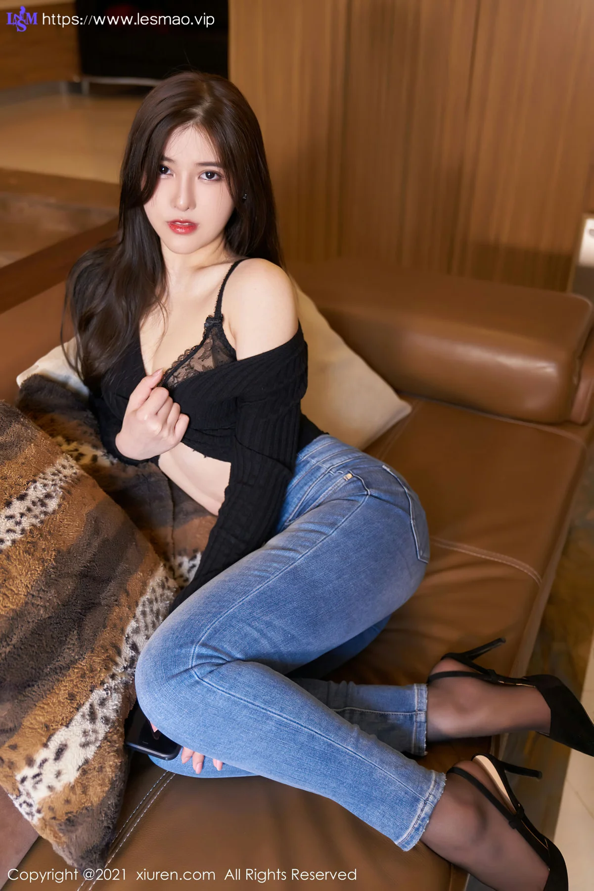 XiuRen 秀人 No.3459  牛仔裤与精致镂空 韩静安 性感写真 - 14