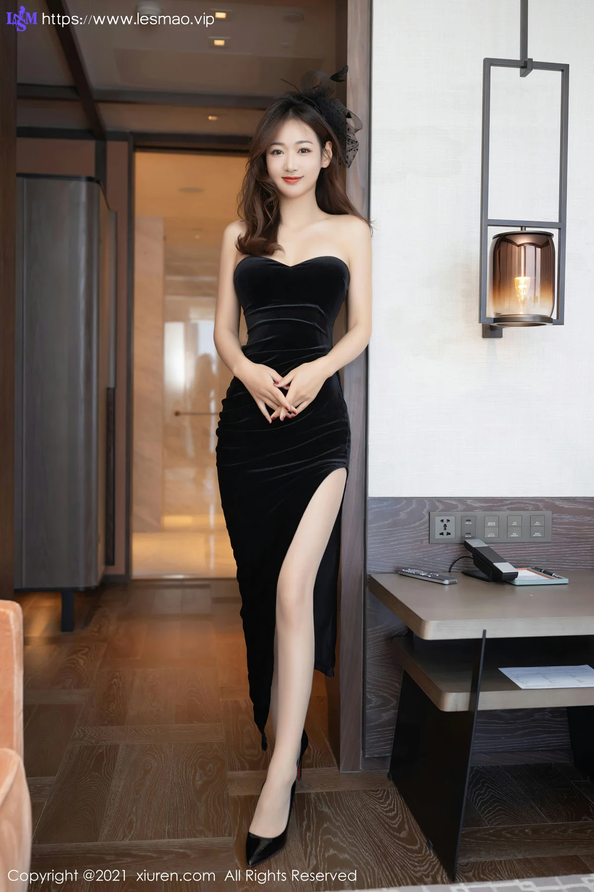 XiuRen 秀人 No.3467  黑色礼服 唐安琪 性感写真 - 3