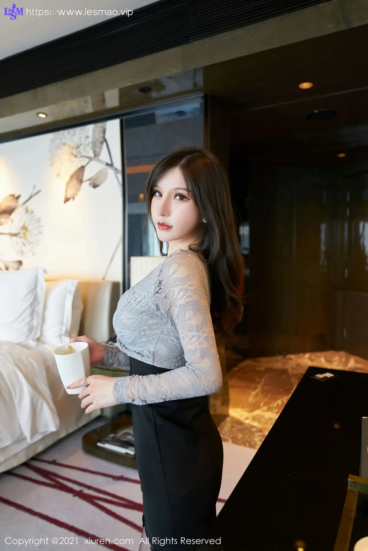 XiuRen 秀人 No.3490  蕾丝内衣 周于希Sandy 杭州心愿旅拍写真 - 12