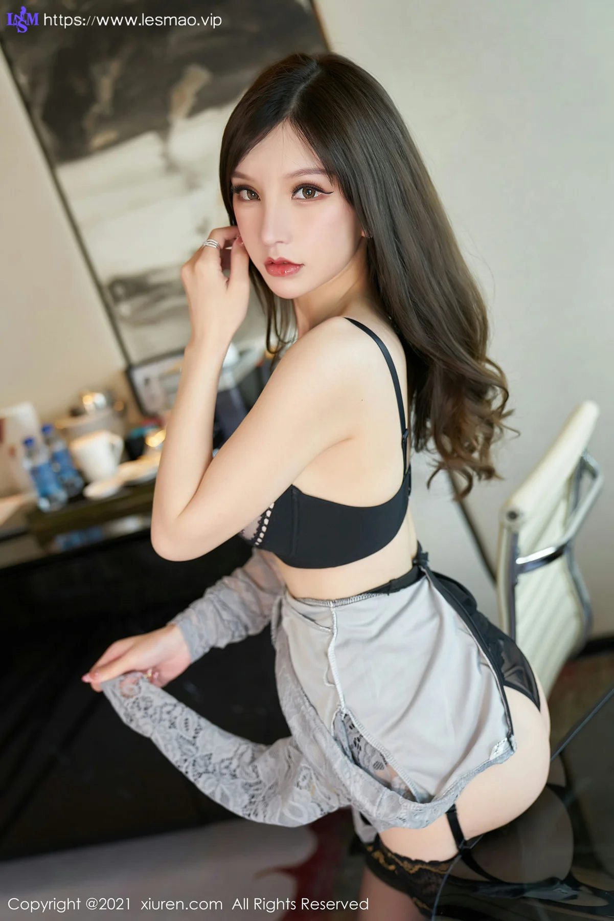 XiuRen 秀人 No.3490  蕾丝内衣 周于希Sandy 杭州心愿旅拍写真 - 43