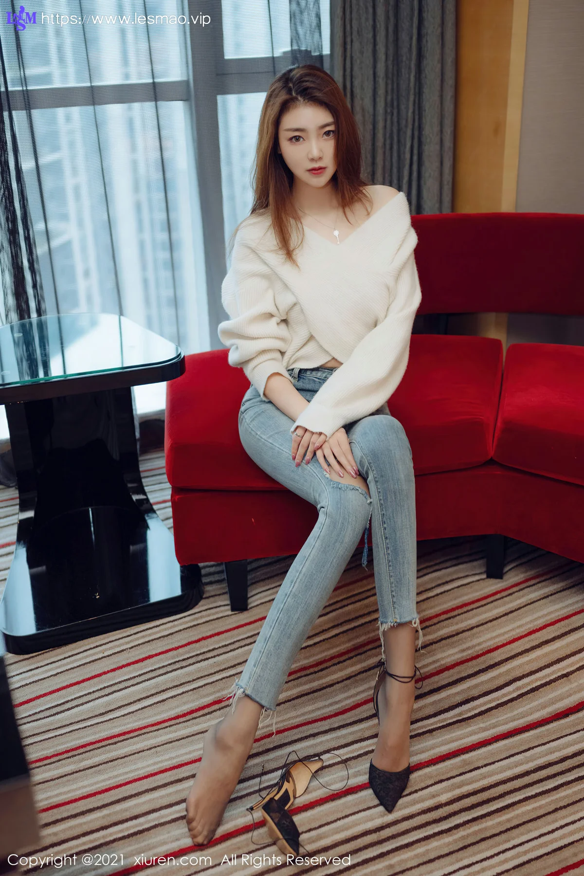 XiuRen 秀人 No.3493  极致魅惑黑丝 可樂Vicky 最新性感写真 - 8