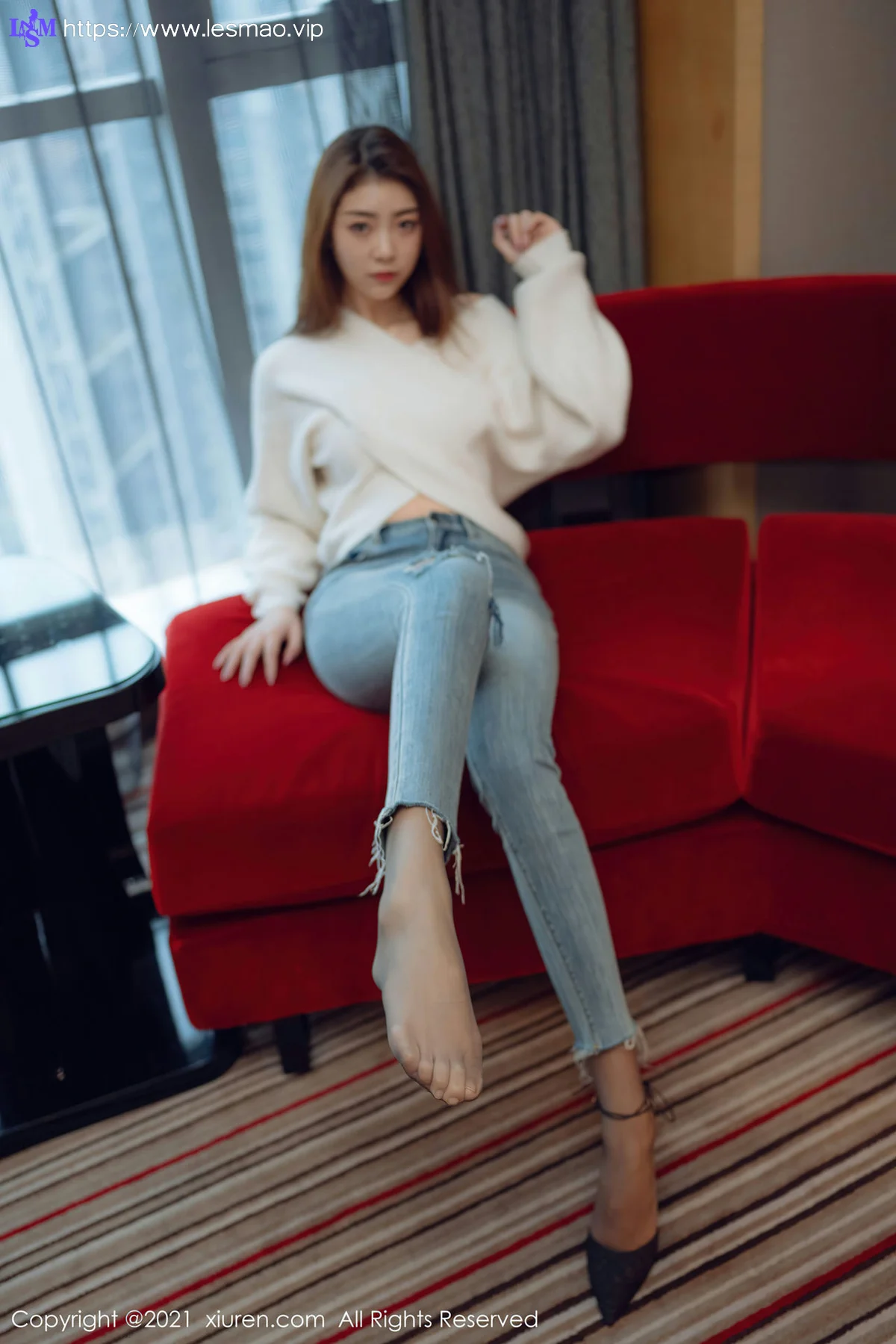XiuRen 秀人 No.3493  极致魅惑黑丝 可樂Vicky 最新性感写真 - 11