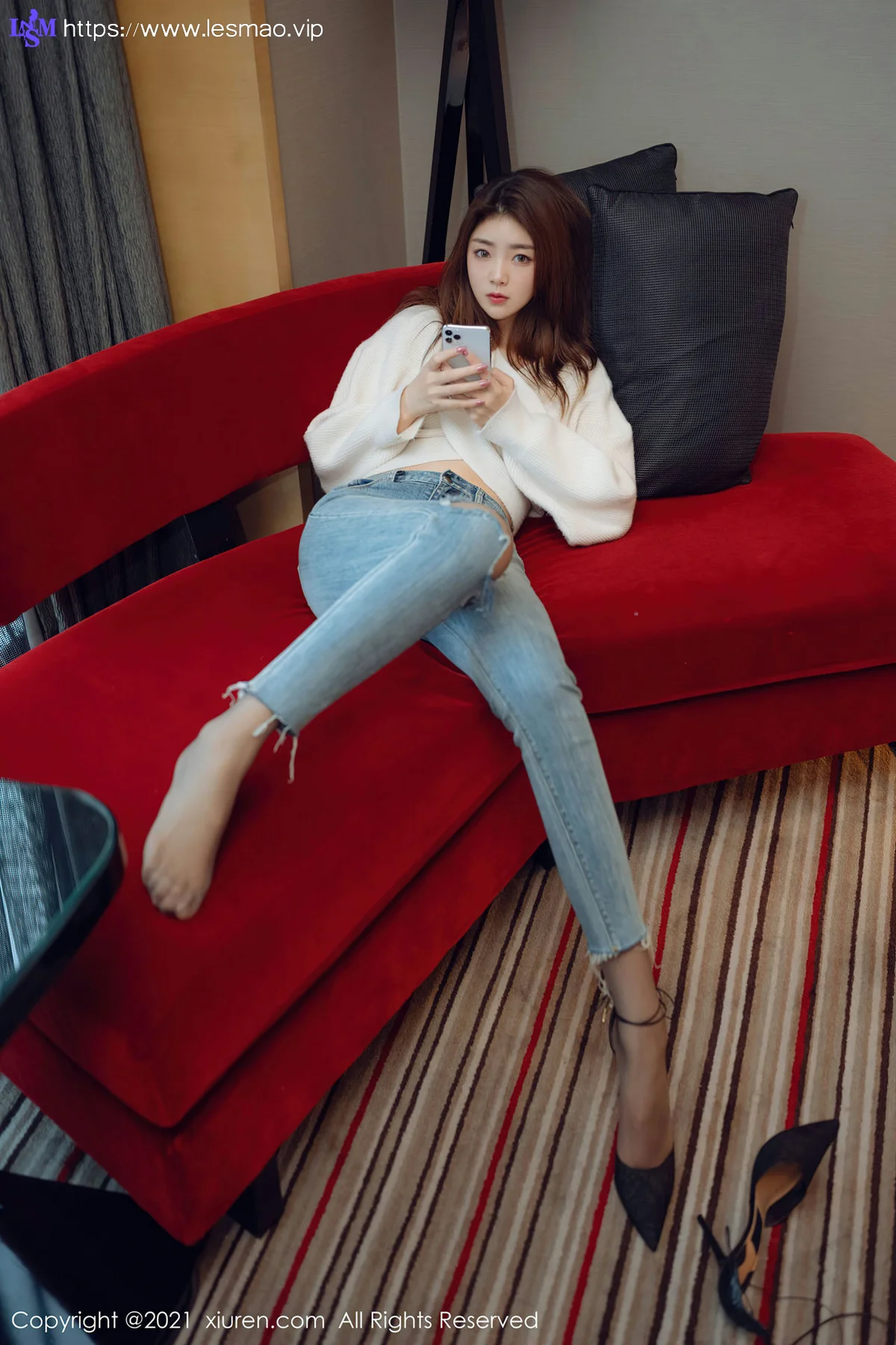 XiuRen 秀人 No.3493  极致魅惑黑丝 可樂Vicky 最新性感写真 - 13