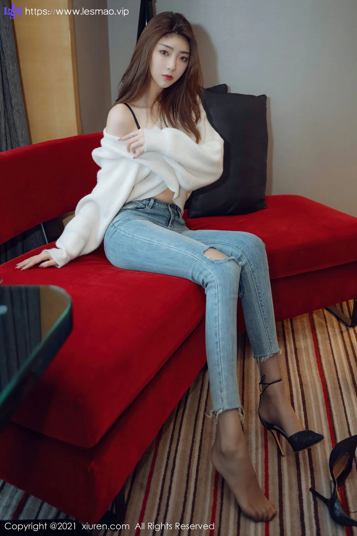 XiuRen 秀人 No.3493  极致魅惑黑丝 可樂Vicky 最新性感写真 - 17