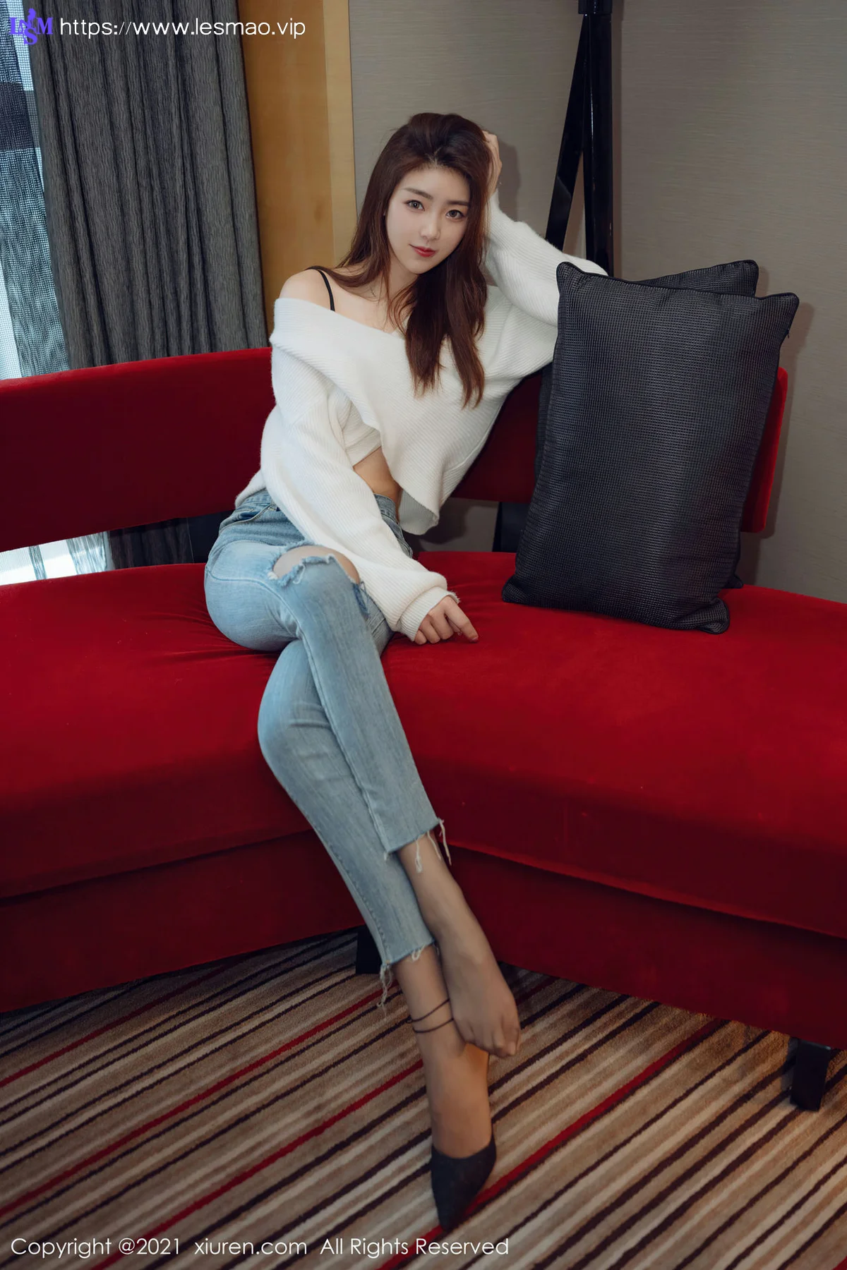 XiuRen 秀人 No.3493  极致魅惑黑丝 可樂Vicky 最新性感写真 - 23