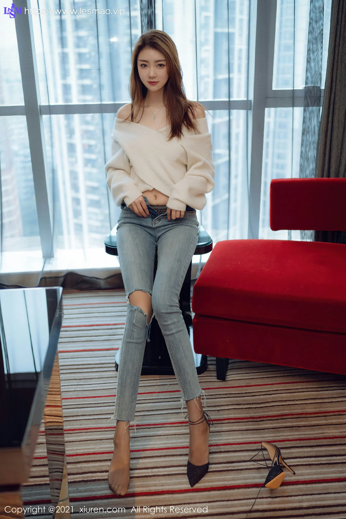 XiuRen 秀人 No.3493  极致魅惑黑丝 可樂Vicky 最新性感写真 - 28