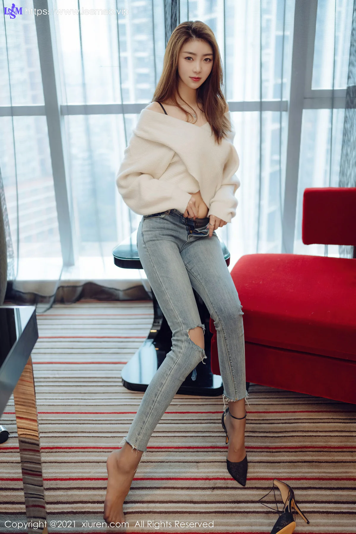 XiuRen 秀人 No.3493  极致魅惑黑丝 可樂Vicky 最新性感写真 - 29
