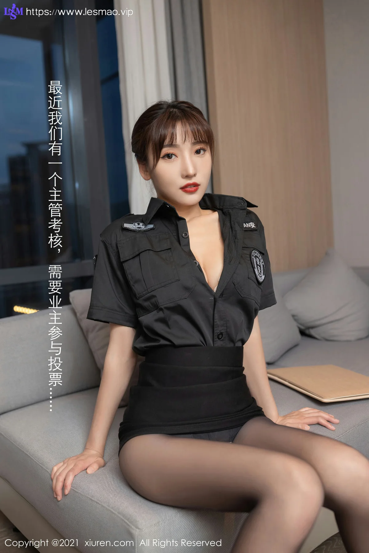 XiuRen 秀人 No.3577 物业保安主题系列 陆萱萱 性感写真1 - 22