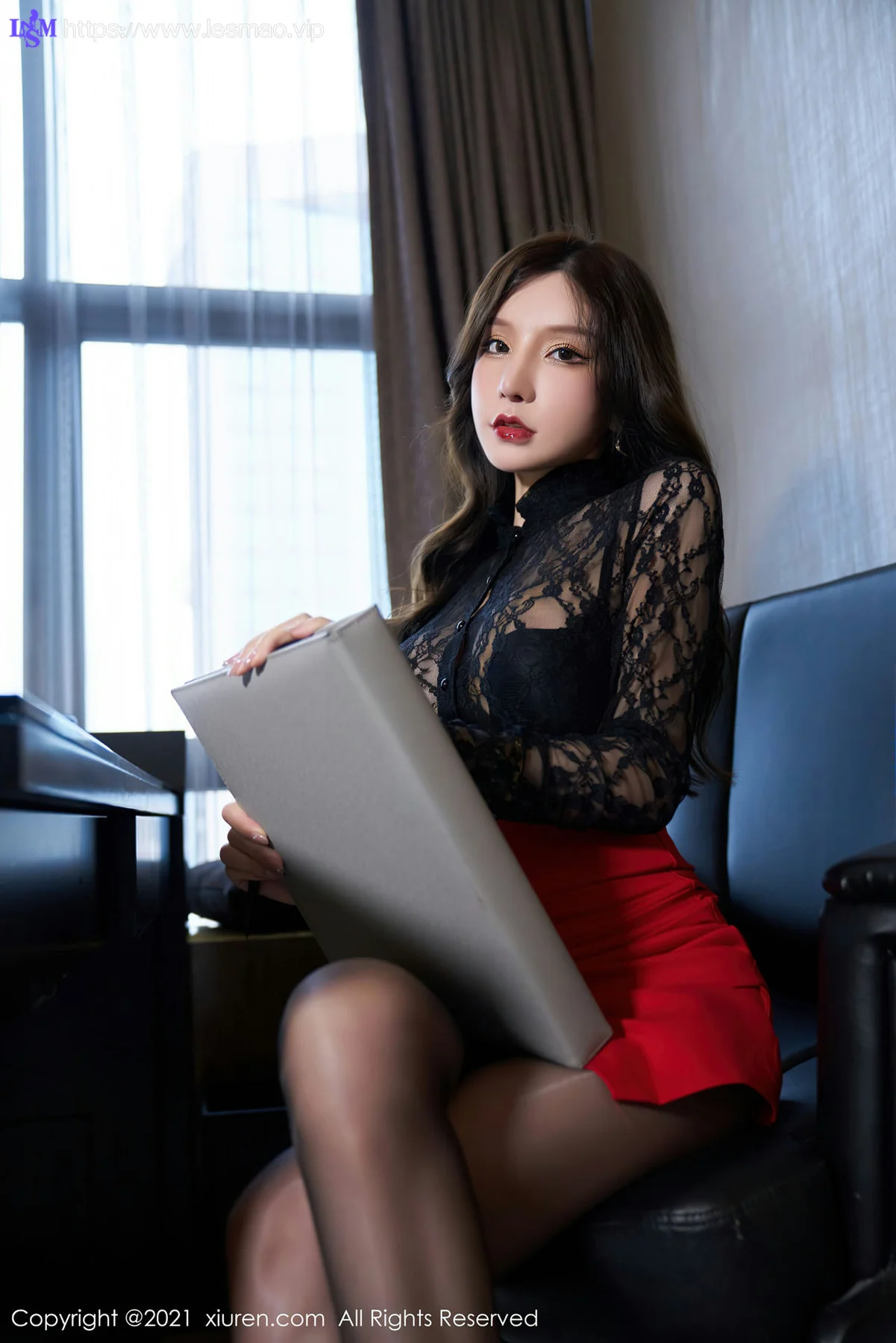 XiuRen 秀人 No.3594 黑色镂空服饰 周于希Sandy 性感写真11 - 18