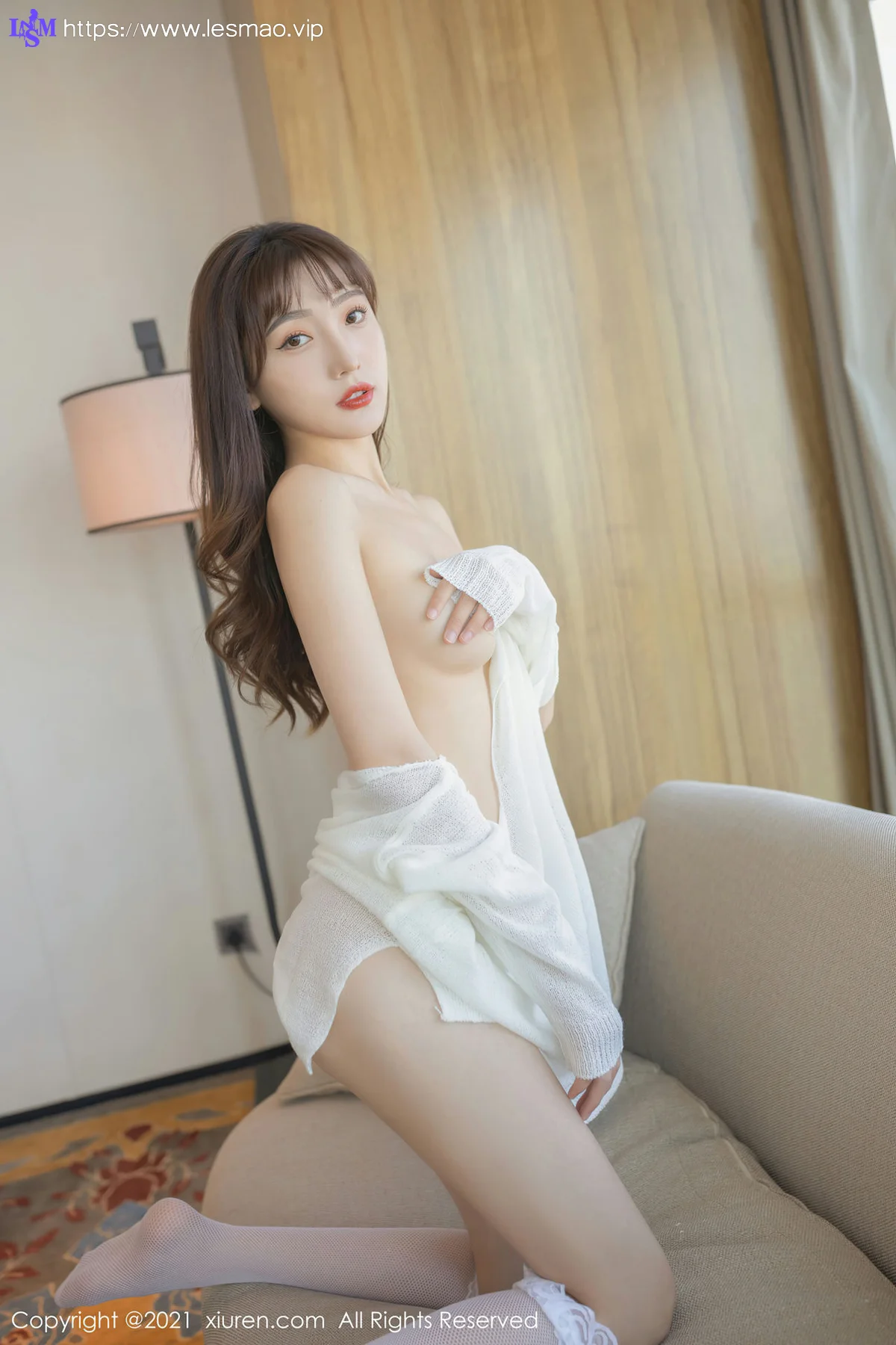 XiuRen 秀人 No.3609 白色毛衣主题 陆萱萱 性感写真11 - 34