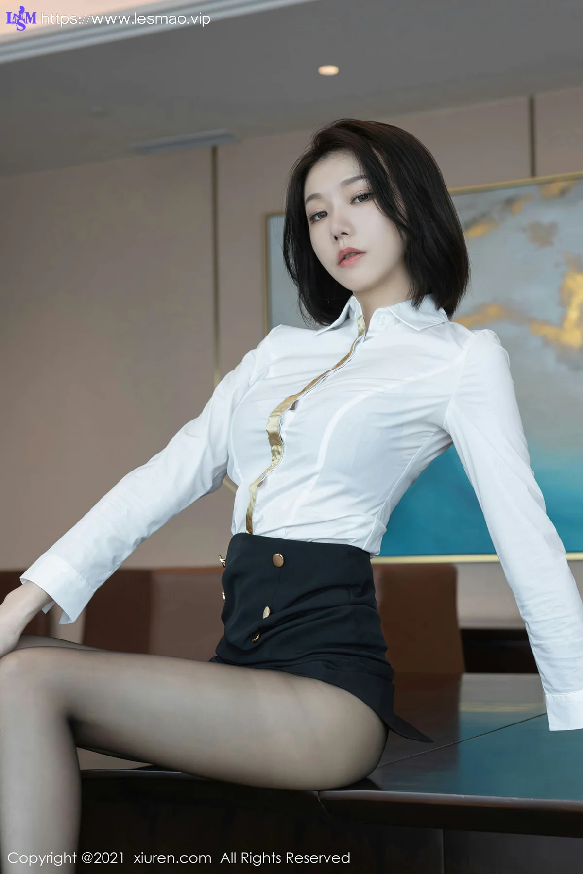 XiuRen 秀人 No.3612 基金经理主题写真 安然Maleah 职业装OL 1 - 13