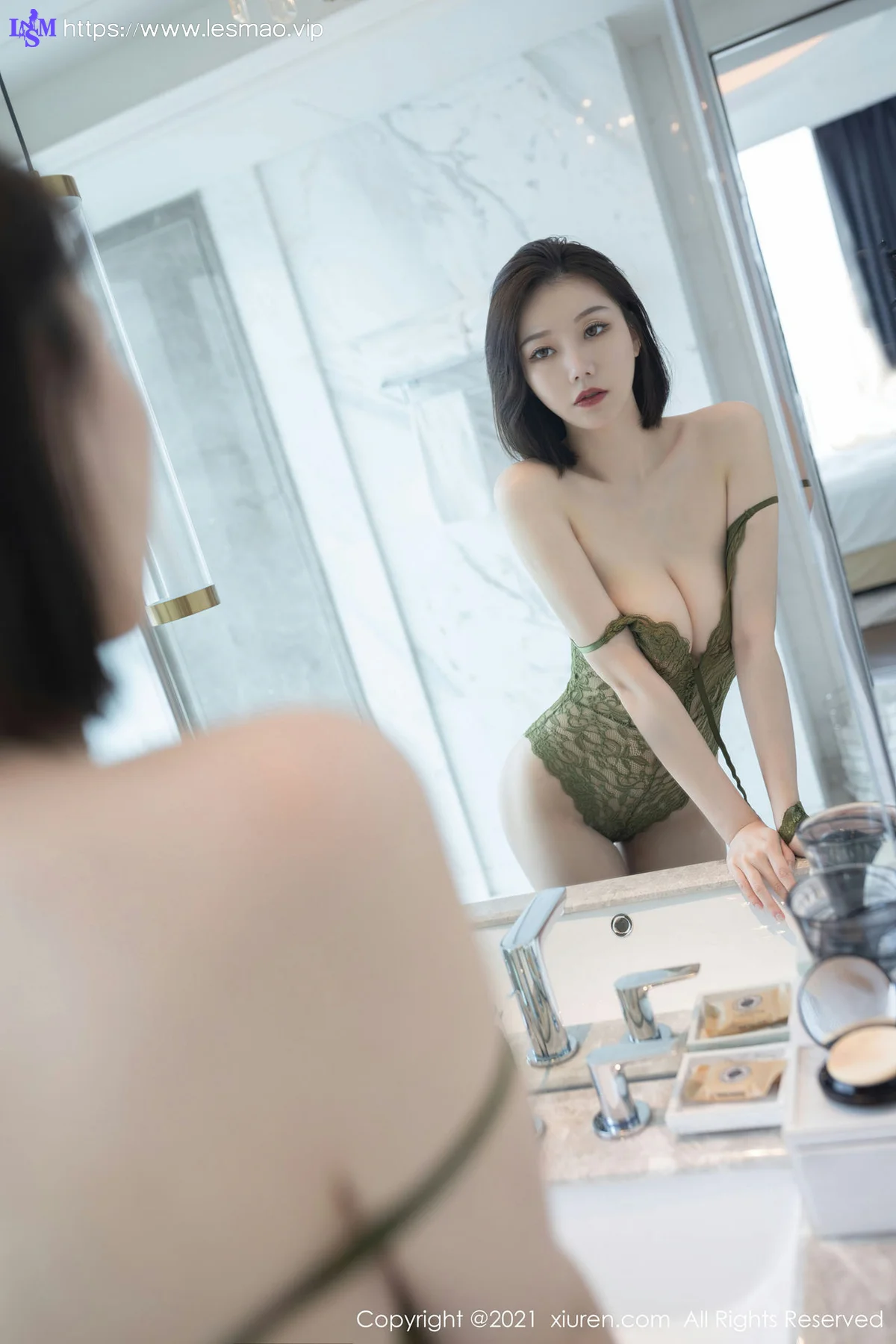 XiuRen 秀人 No.3631 绿色情趣主题 安然Maleah 11 - 39