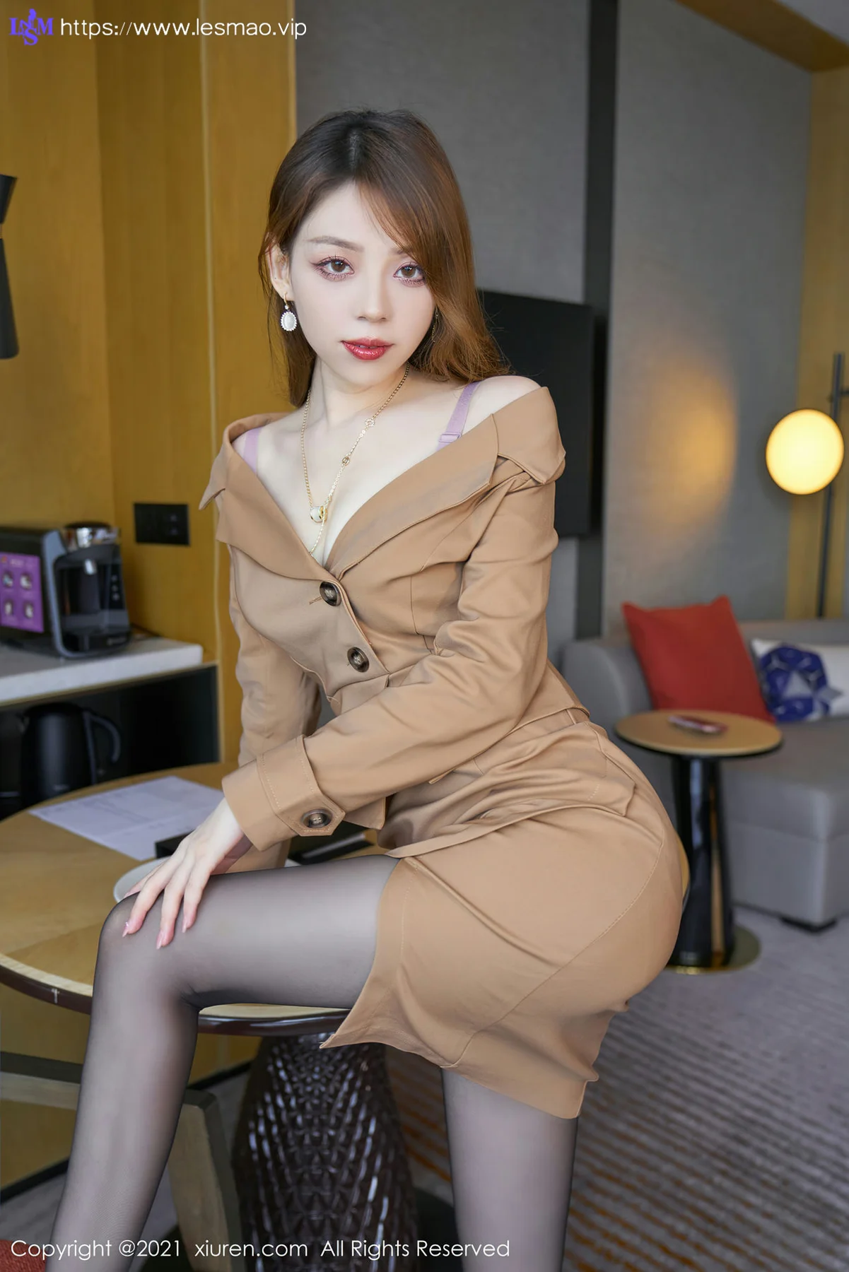 XiuRen 秀人 No.3636 魅惑黑丝 言沫 性感写真3 - 14